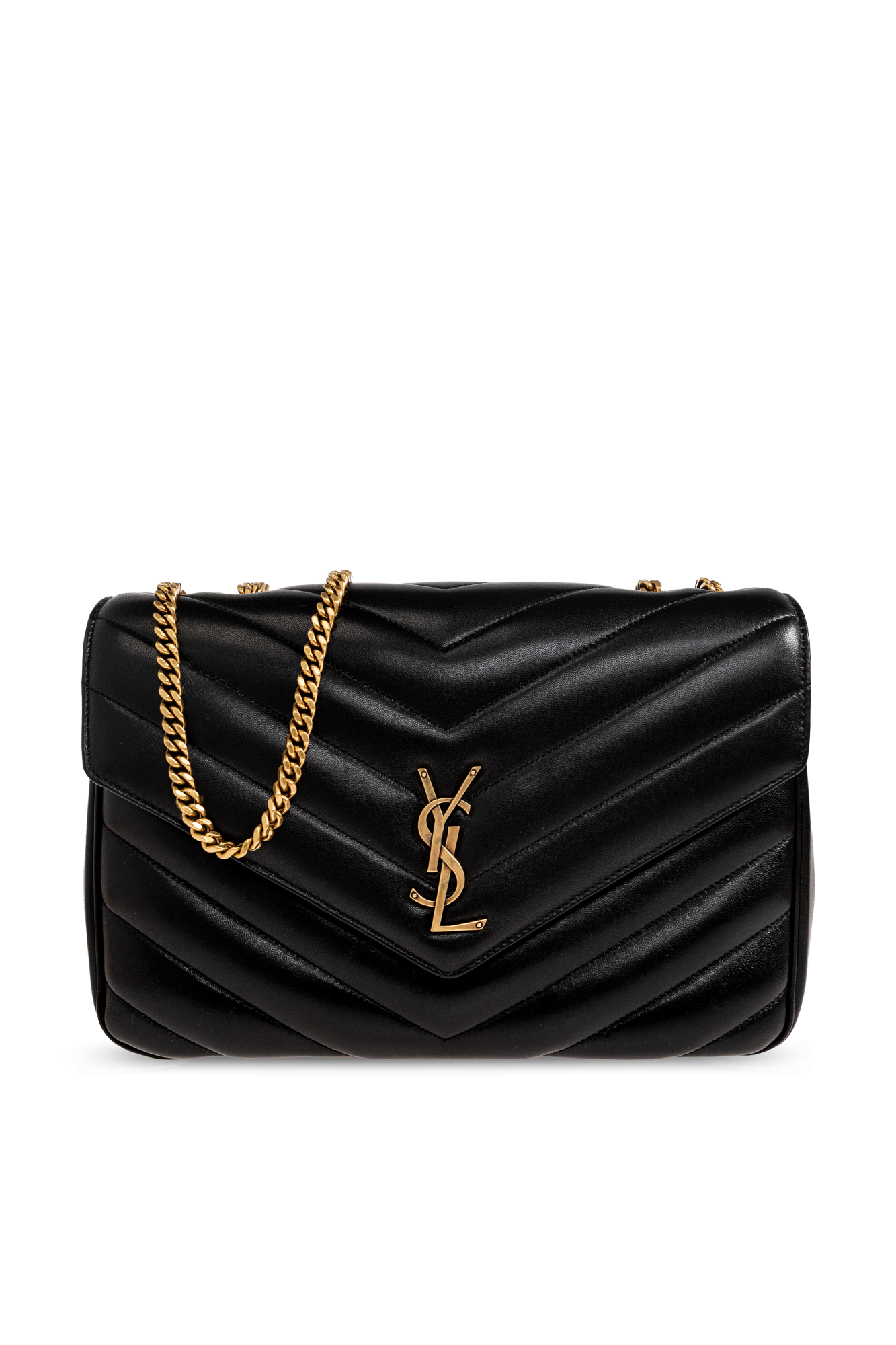 Saint Laurent Torba ‘Loulou Large’, Kobiety, Czarny