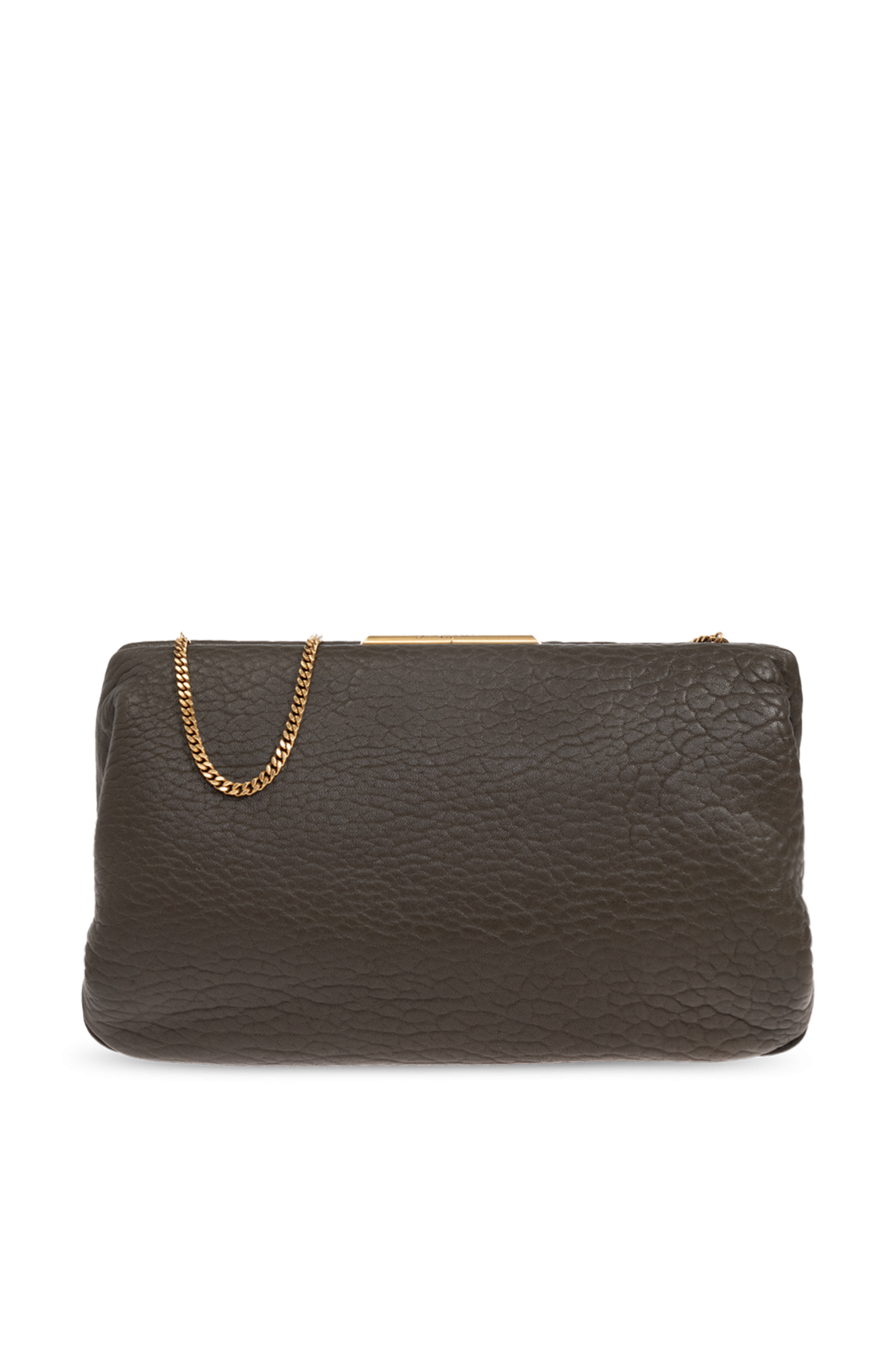 Saint Laurent Skórzana Kopertówka, Kobiety, Zielony