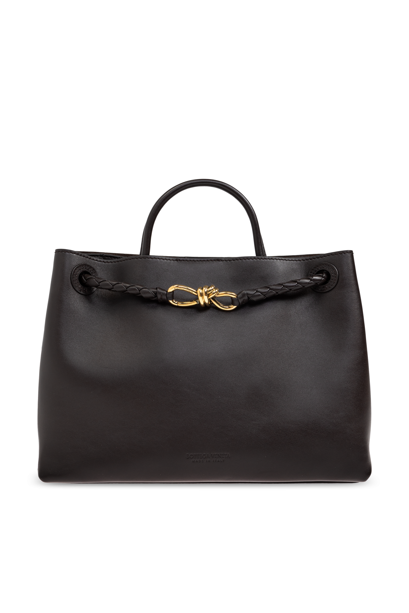 Bottega Veneta Torba Do Ręki `Andiamo Medium`, Kobiety, Brązowy
