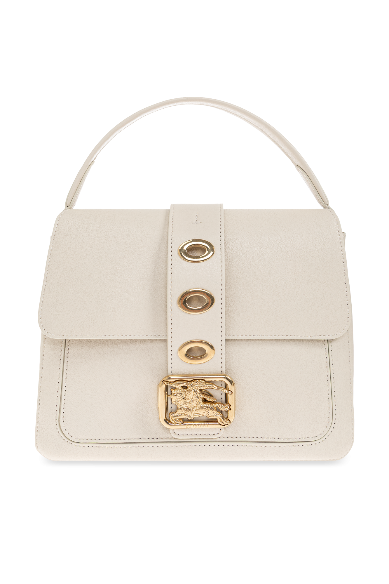Burberry Torba Do Ręki ‘Rider Small’, Kobiety, Kremowy