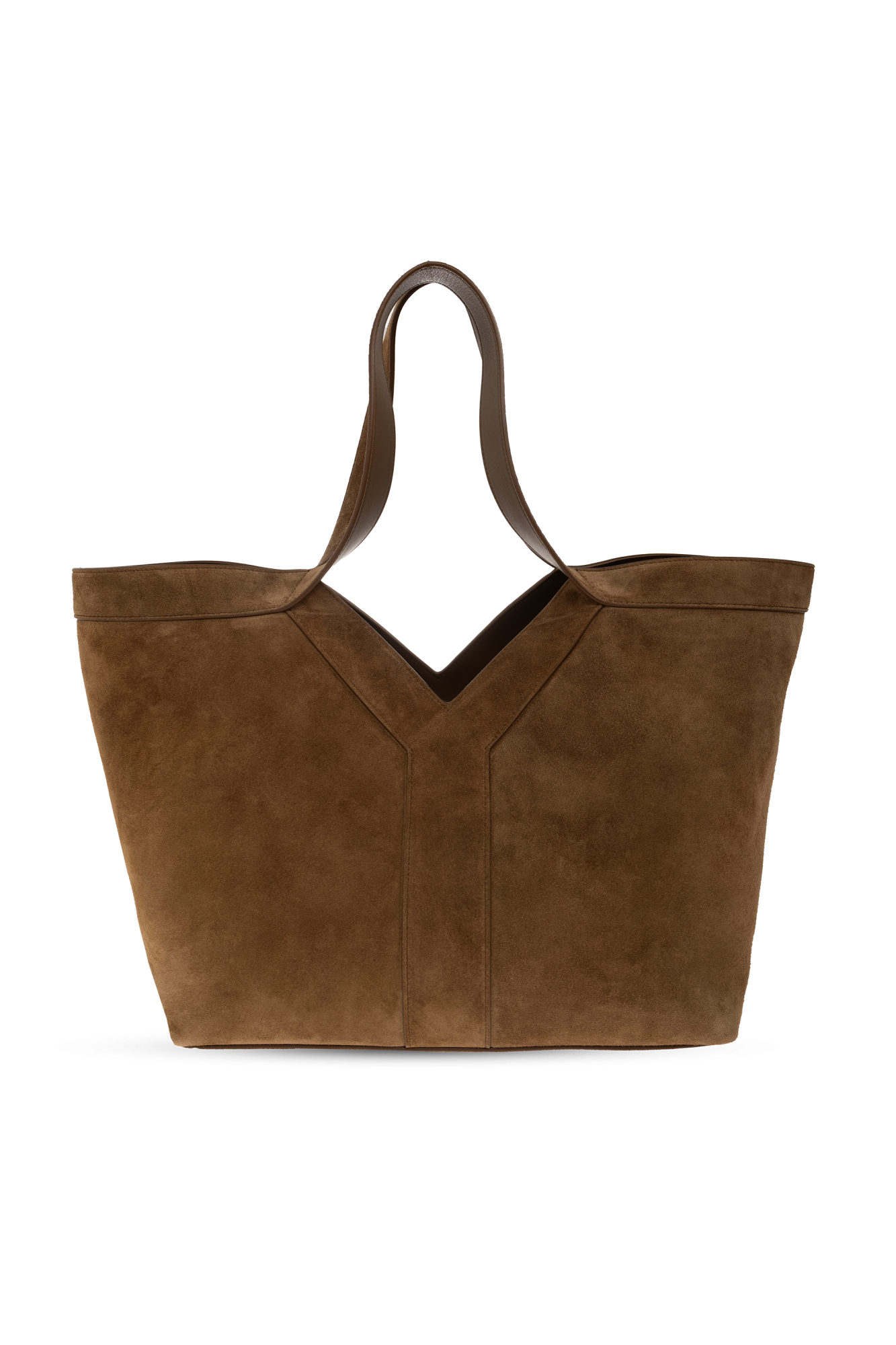 Saint Laurent Zamszowa Torba ‘Y Small’, Kobiety, Brązowy