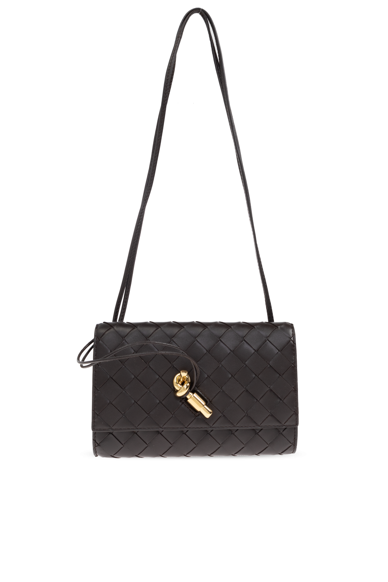 Bottega Veneta Torba Na Ramię `Andiamo`, Kobiety, Brązowy