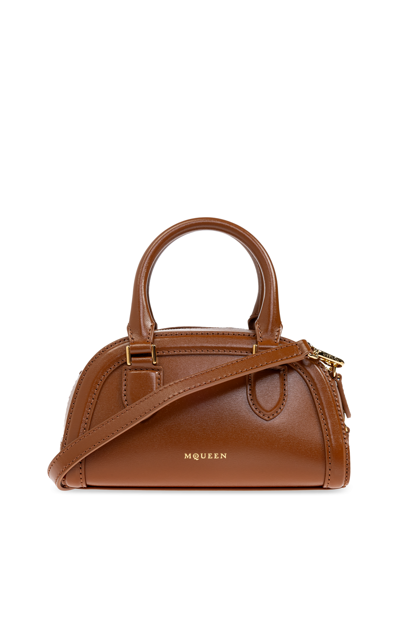 Alexander McQueen Torba Do Ręki `Birdee Boston Mini`, Kobiety, Brązowy