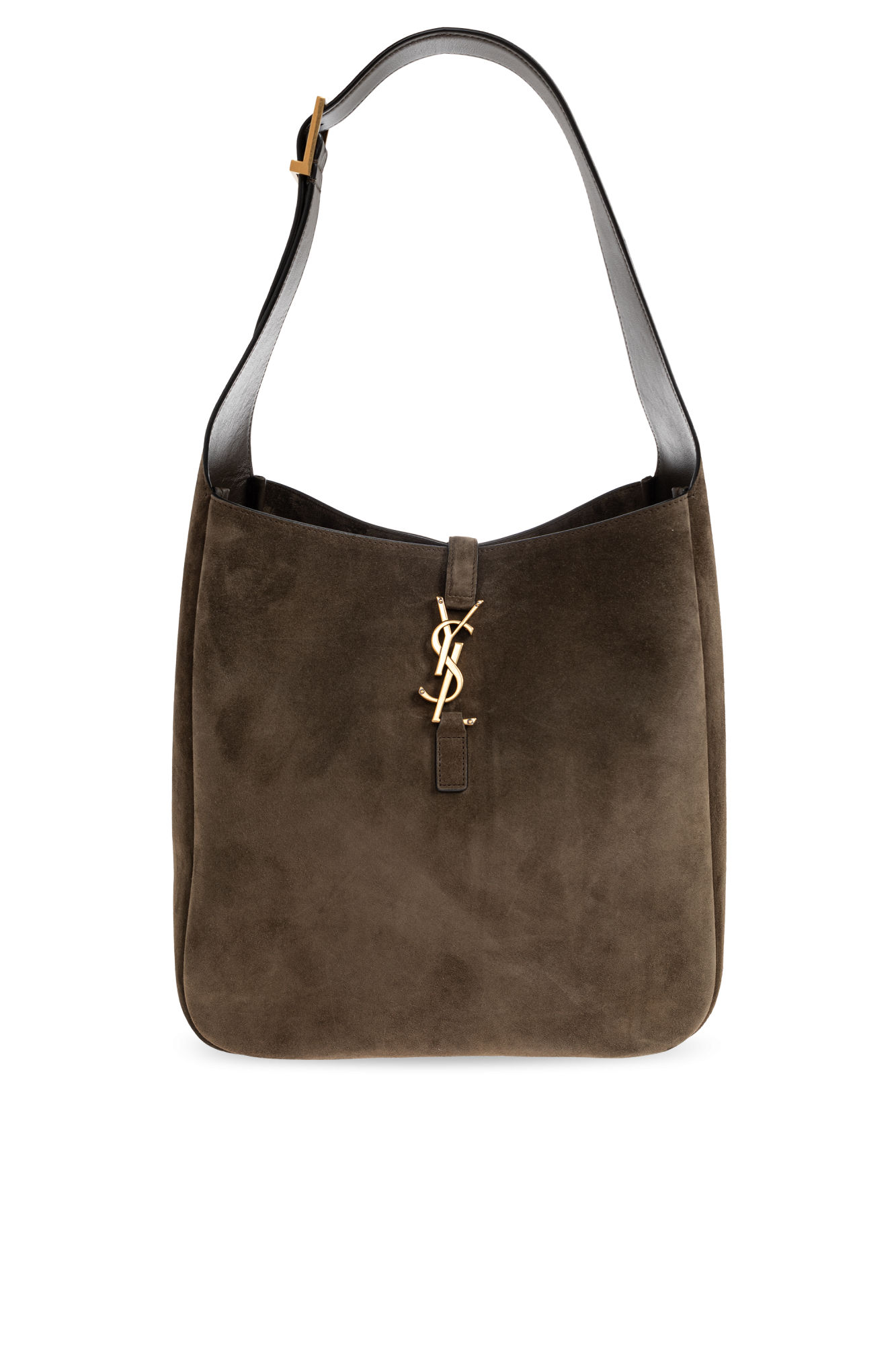 Saint Laurent Zamszowa Torba `LE 5  7 Large`, Kobiety, Brązowy