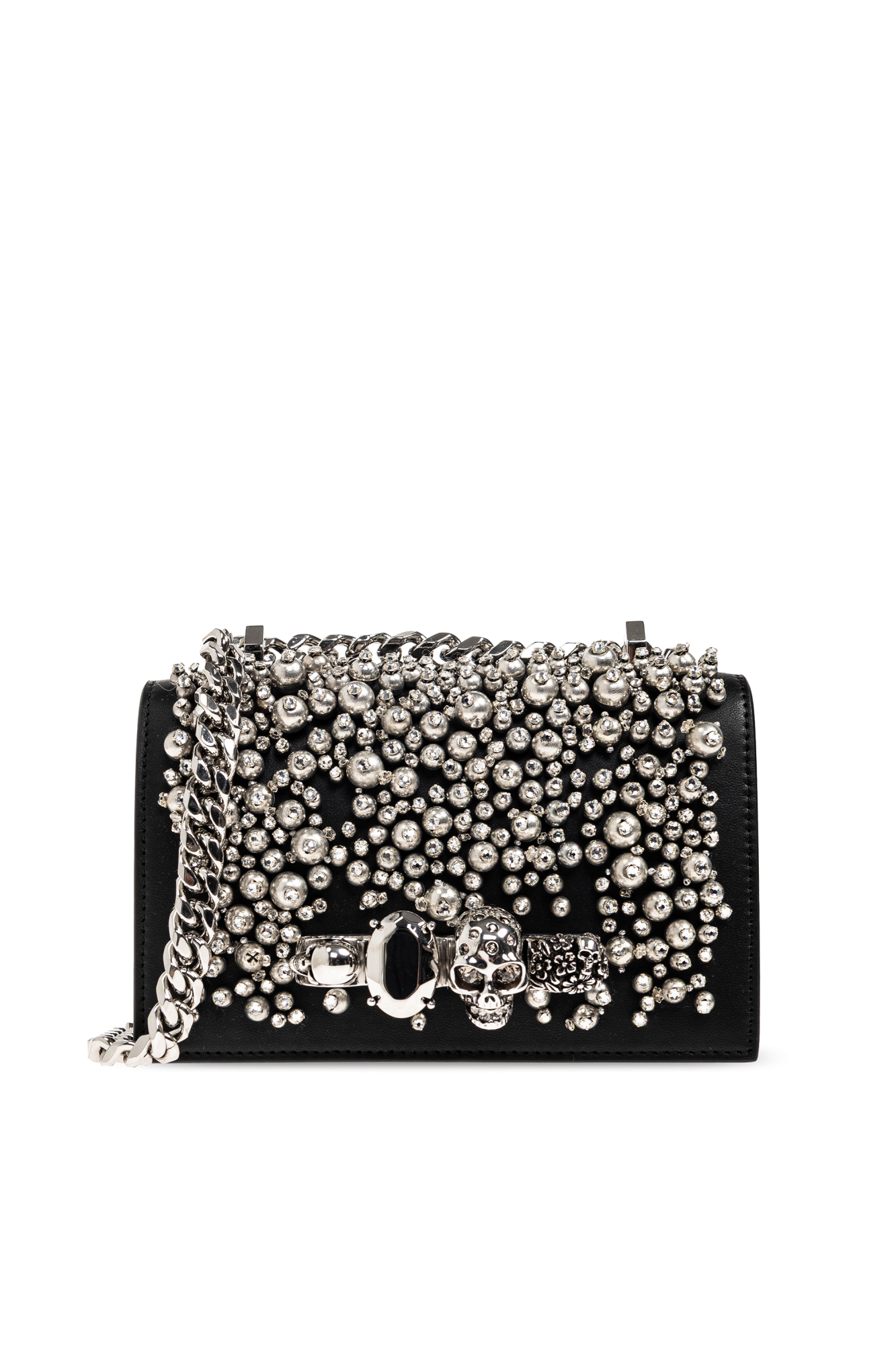 Alexander McQueen Torba Na Ramię ‘Jewell Mini’’, Kobiety, Czarny