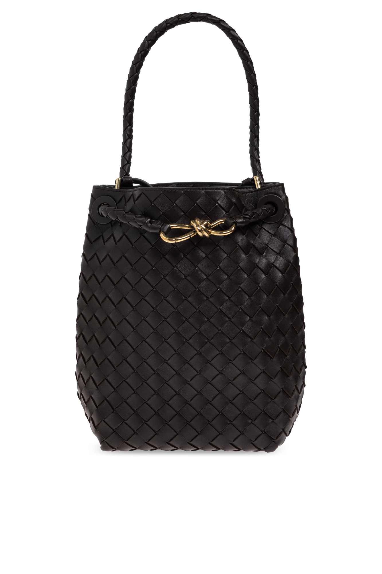 Bottega Veneta Torba Na Ramię `Andiamo Small` Typu `bucket`, Kobiety, Brązowy