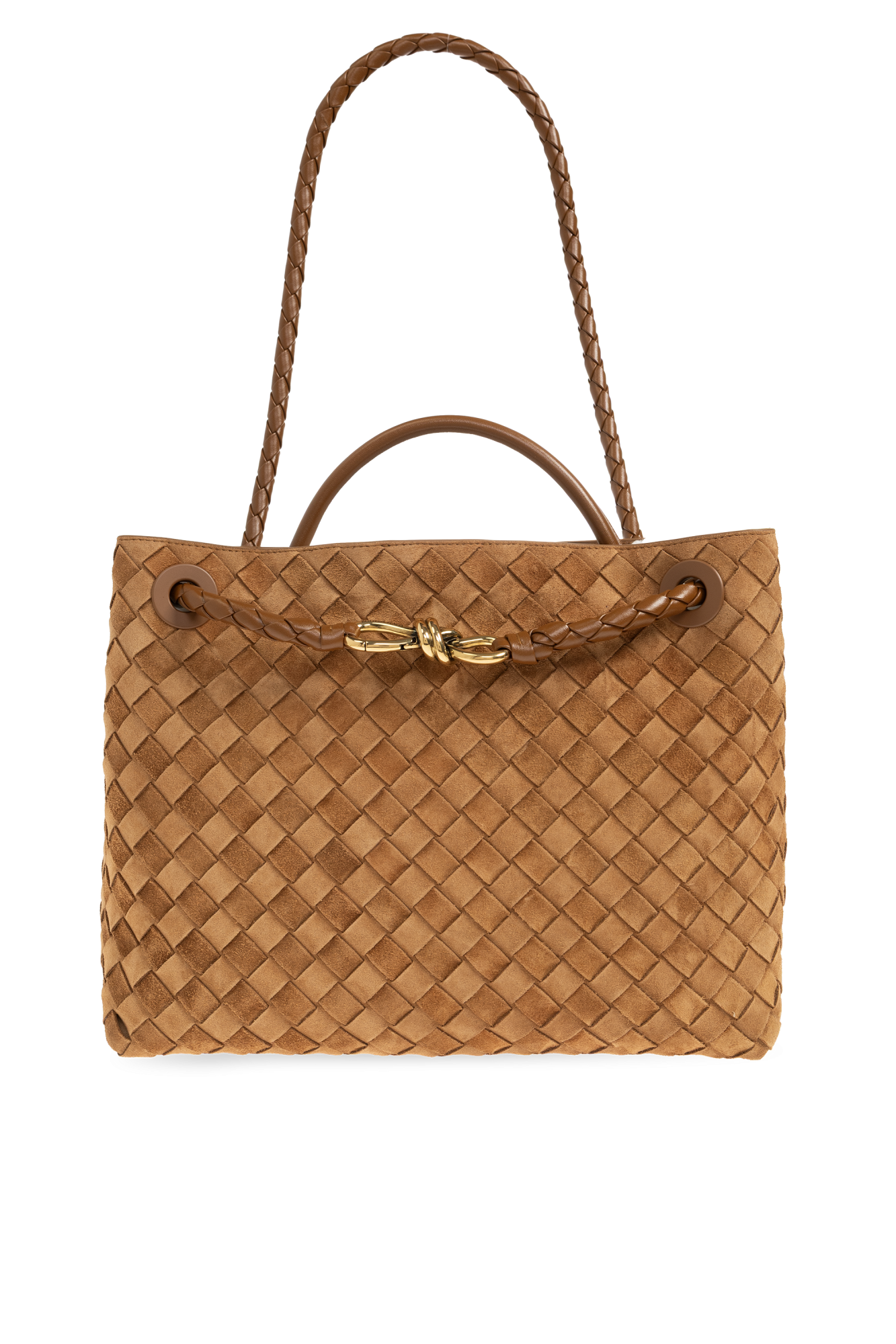 Bottega Veneta Torba Do Ręki  `Andiamo Medium`, Kobiety, Brązowy