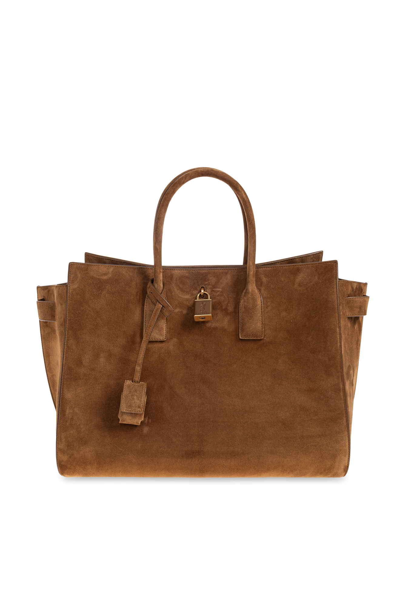 Saint Laurent Zamszowa Torba `Sac De Yoyr Large`, Kobiety, Brązowy