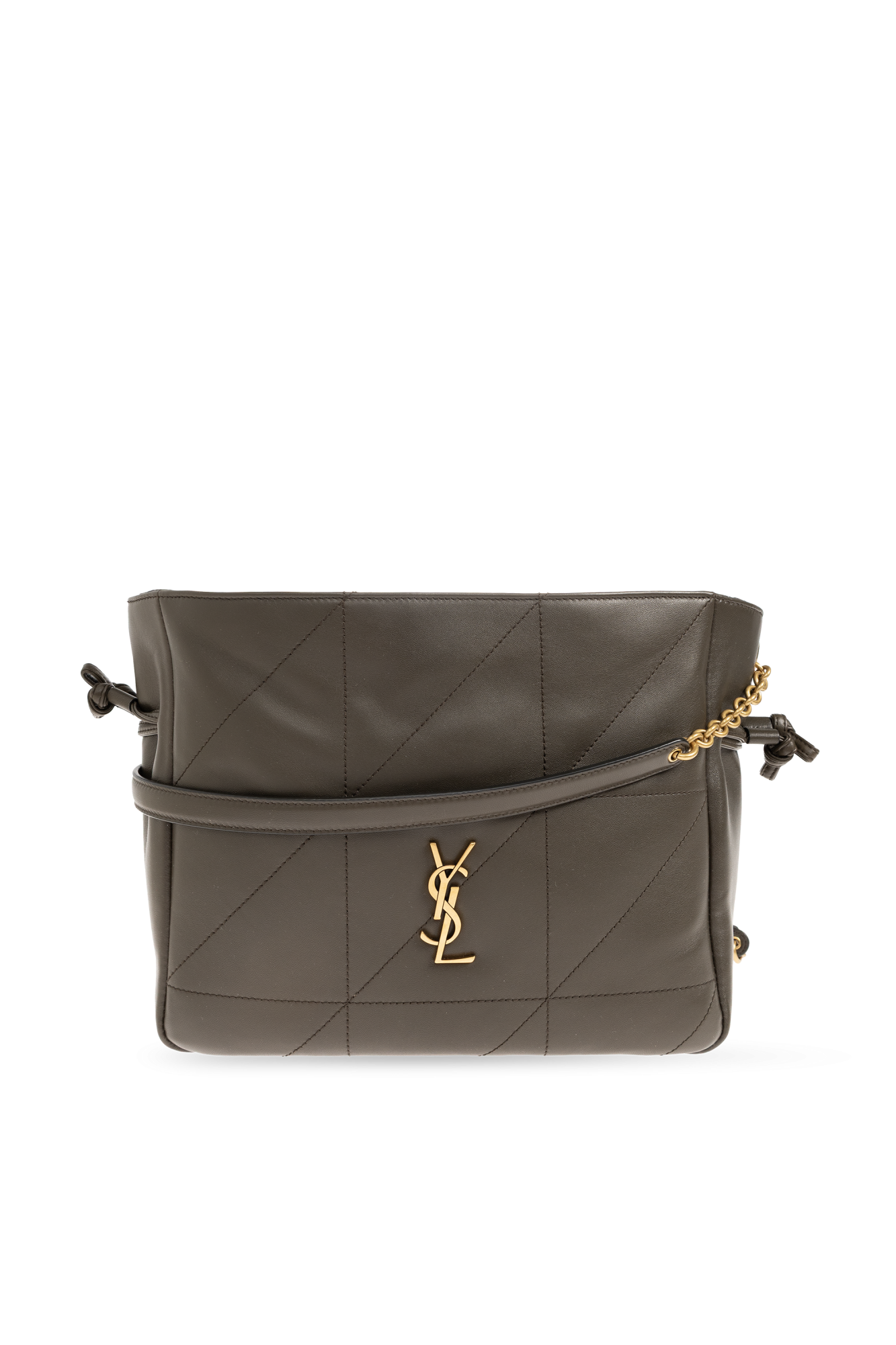 Saint Laurent Skórzana Torba `Jamie Medium`, Kobiety, Zielony