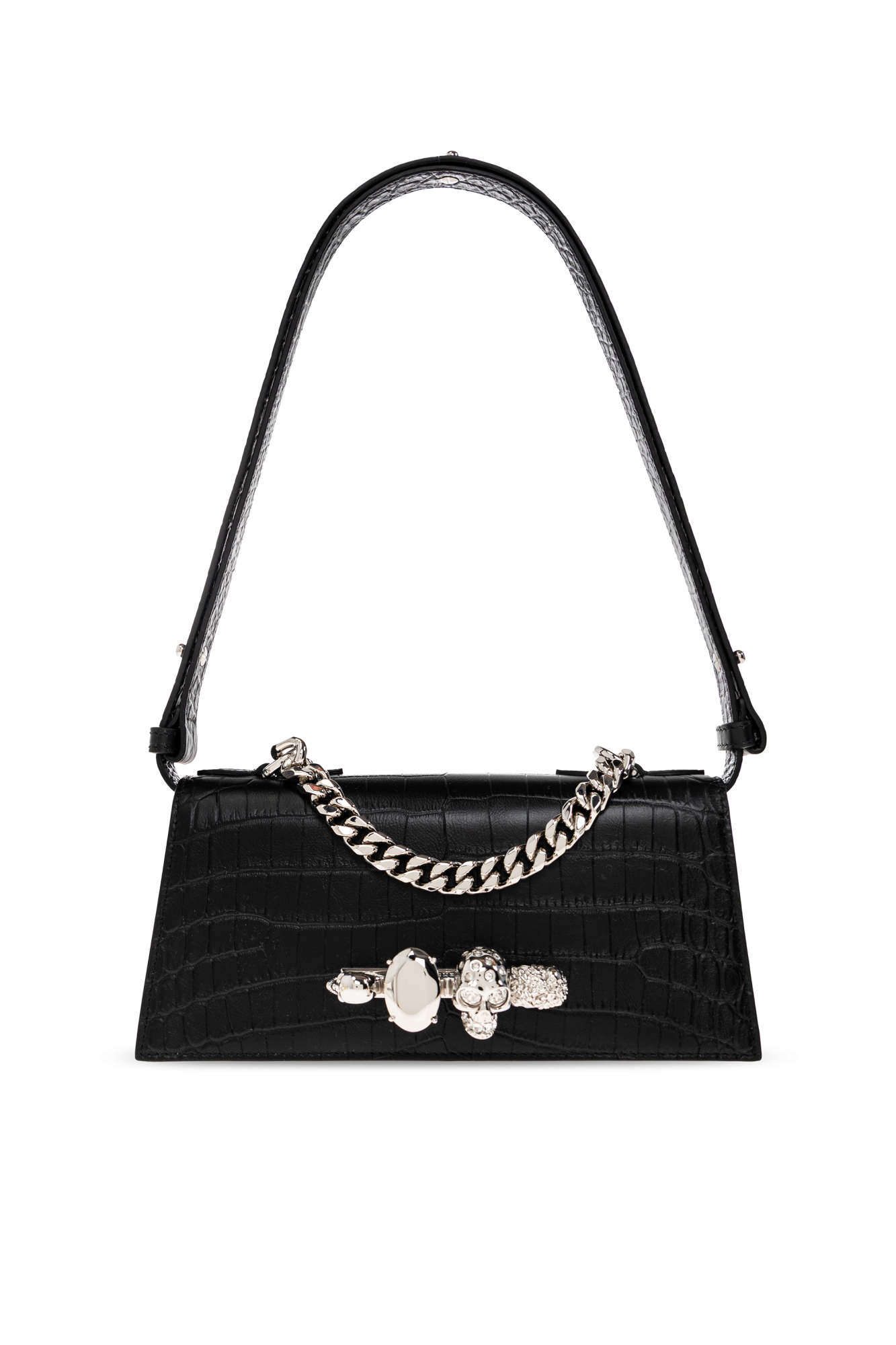 Alexander McQueen Torba Do Ręki ‘Jewelled Mini’, Kobiety, Czarny