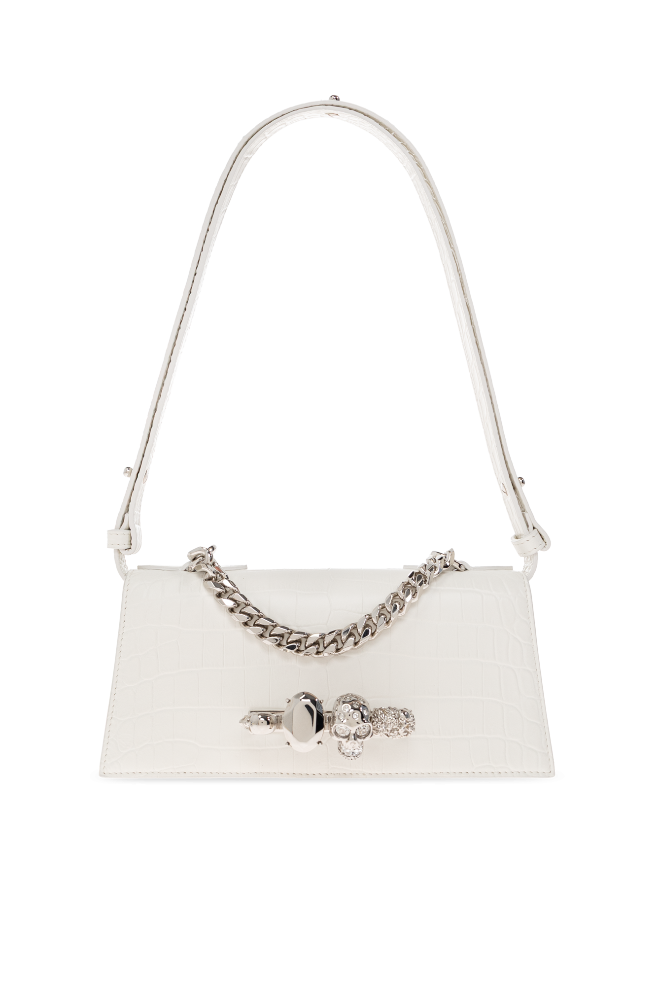 Alexander McQueen Torba '‘Jewelled Mini’, Kobiety, Biały