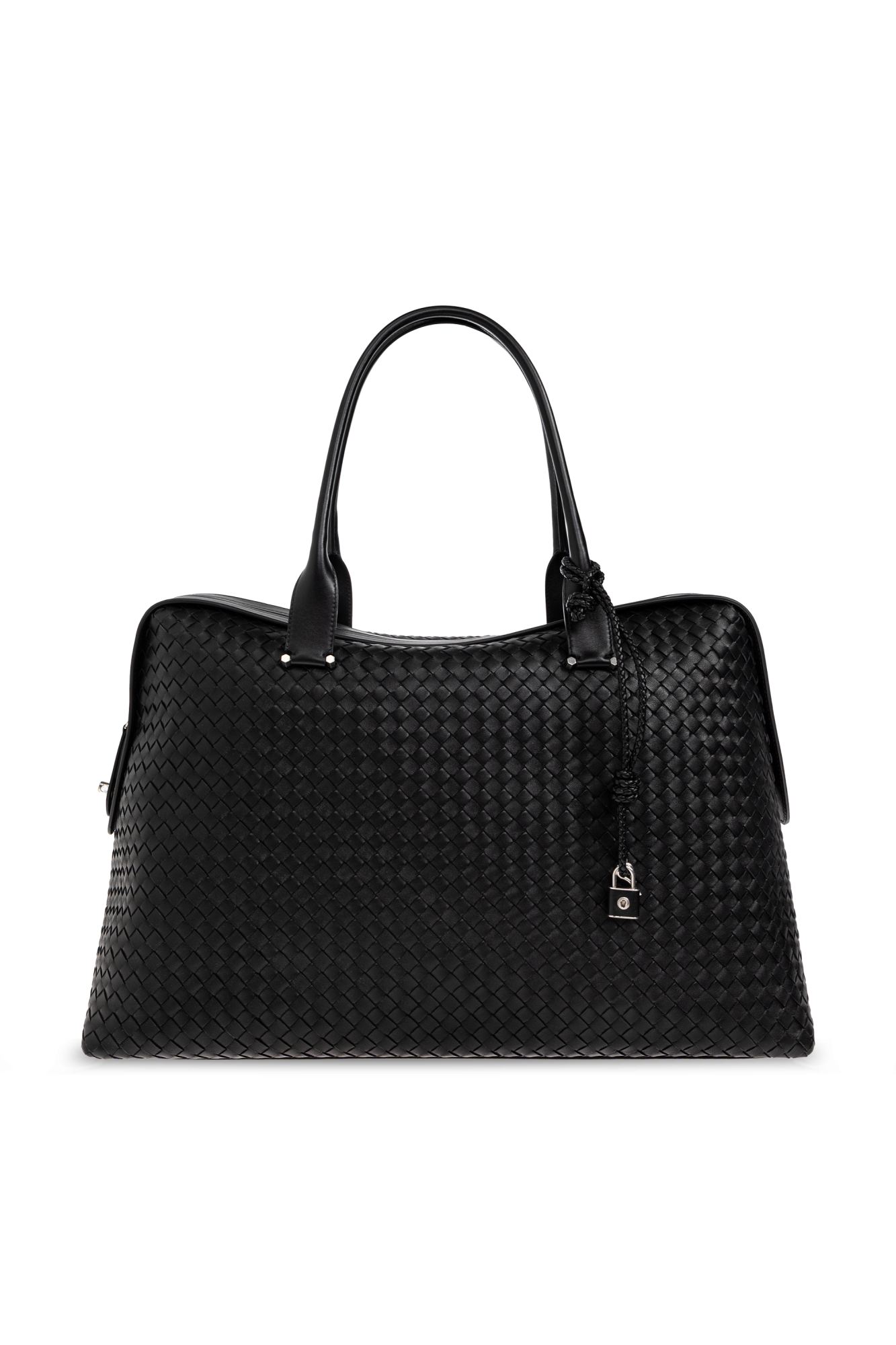 Bottega Veneta Skórzana Torba Podróżna, Mężczyźni, Czarny