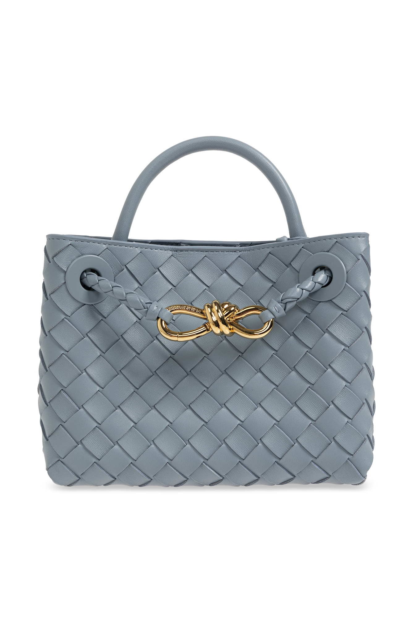 Bottega Veneta Skórzana Torba ‘Andiamo Mini’, Kobiety, Niebieski
