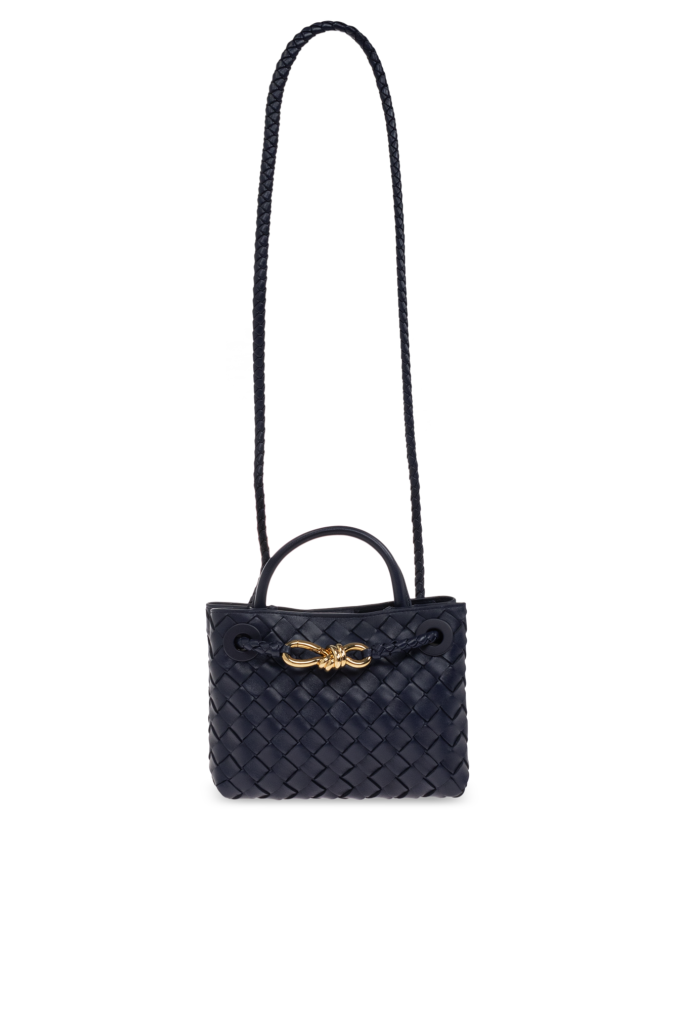 Bottega Veneta Torba `Andiamo Mini`, Kobiety, Granatowy