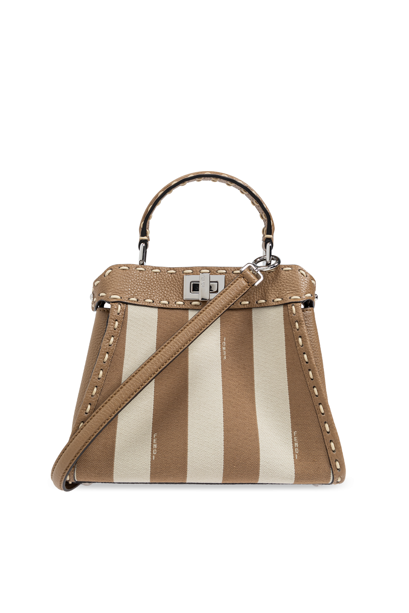 Fendi Torba Na Ramię `Peekaboo`, Kobiety, Beżowy