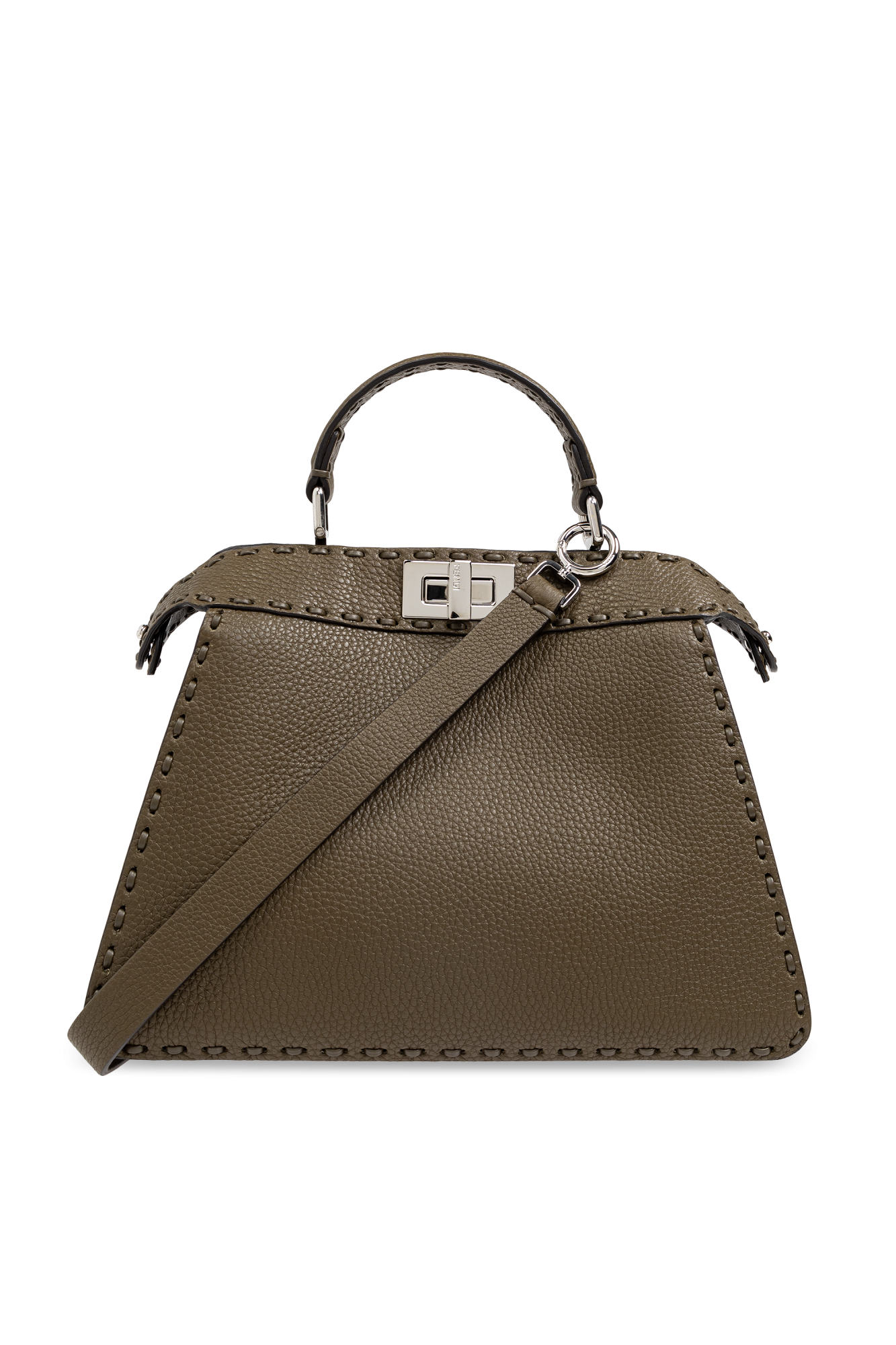 Fendi Torba Na Ramię `Small Peekaboo`, Kobiety, Zielony