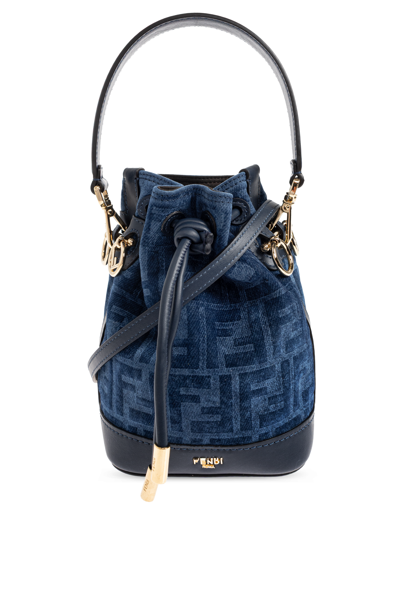 Fendi Torba Do Ręki `Mon Tresor` Typu `worek`, Kobiety, Granatowy