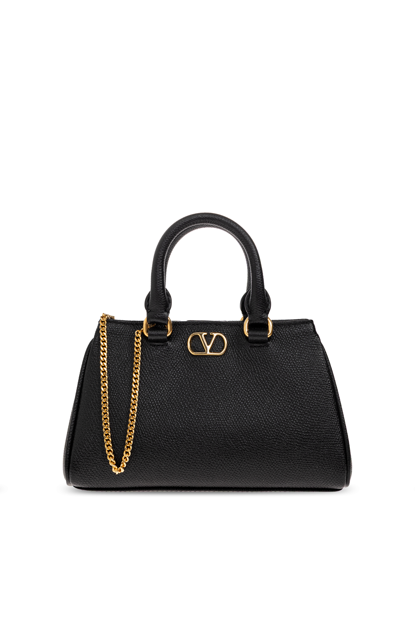 Valentino Garavani Skórzana Torba, Kobiety, Czarny