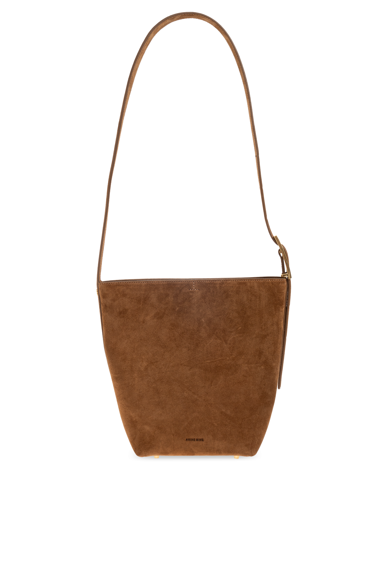 Anine Bing Torba Na Ramię `Elly Mini` Typu `bucket`, Kobiety, Brązowy
