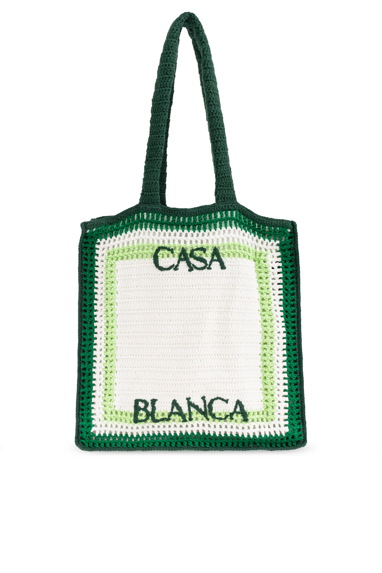 Casablanca Szydełkowa Torba Z Logo, Unisex, Kremowy