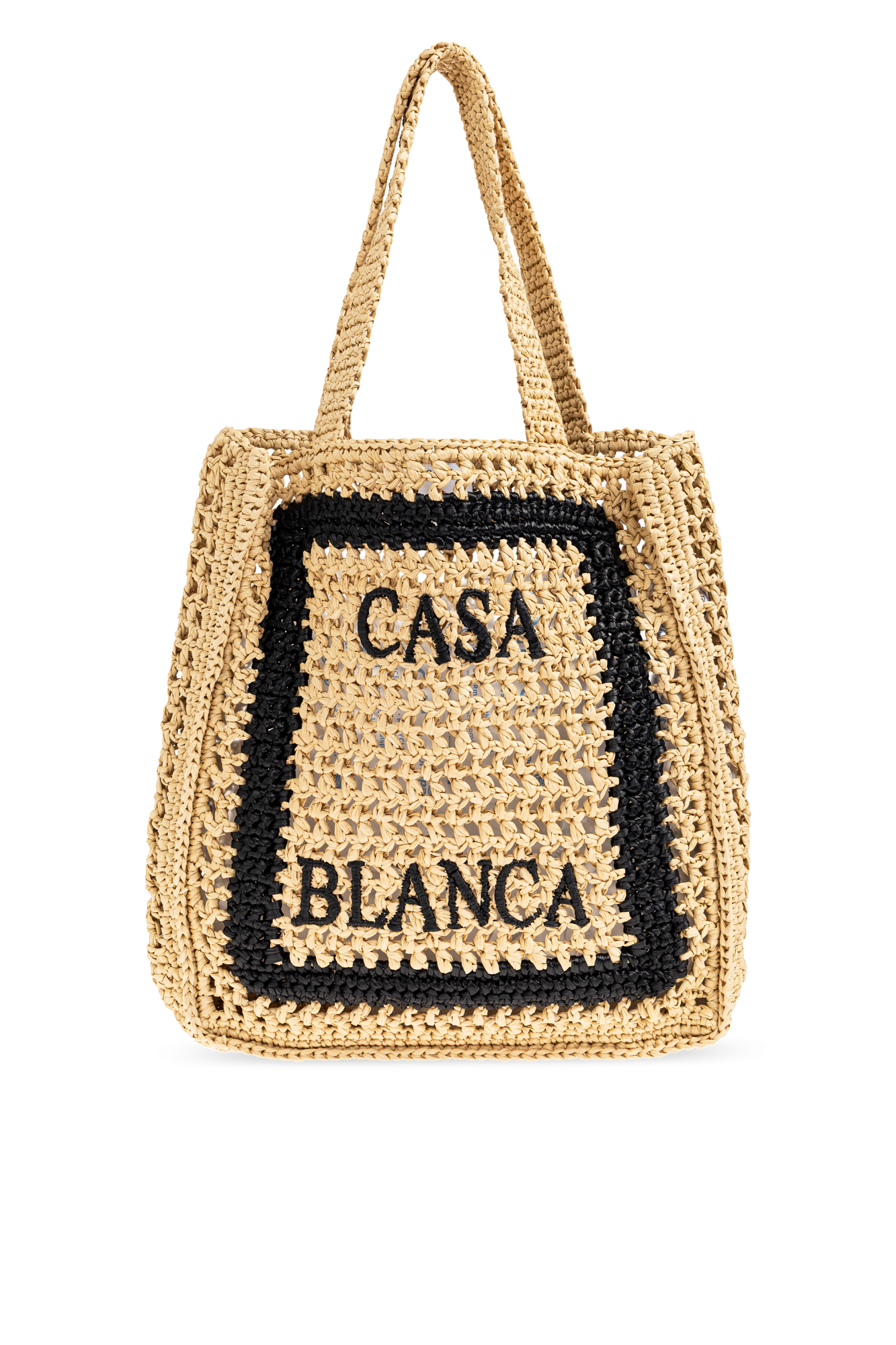 Casablanca Torba Na Ramię Z Logo, Unisex, Beżowy