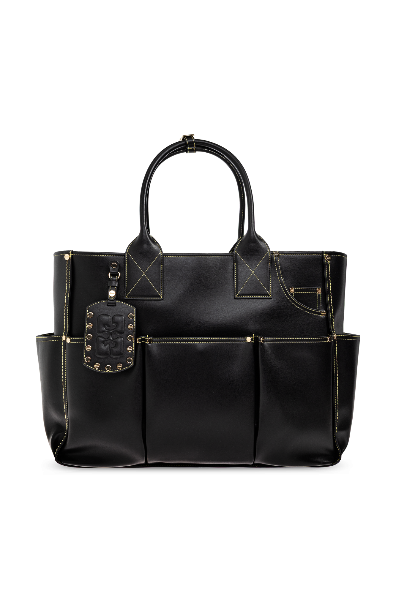 Ganni Torba Typu `shopper`, Kobiety, Czarny