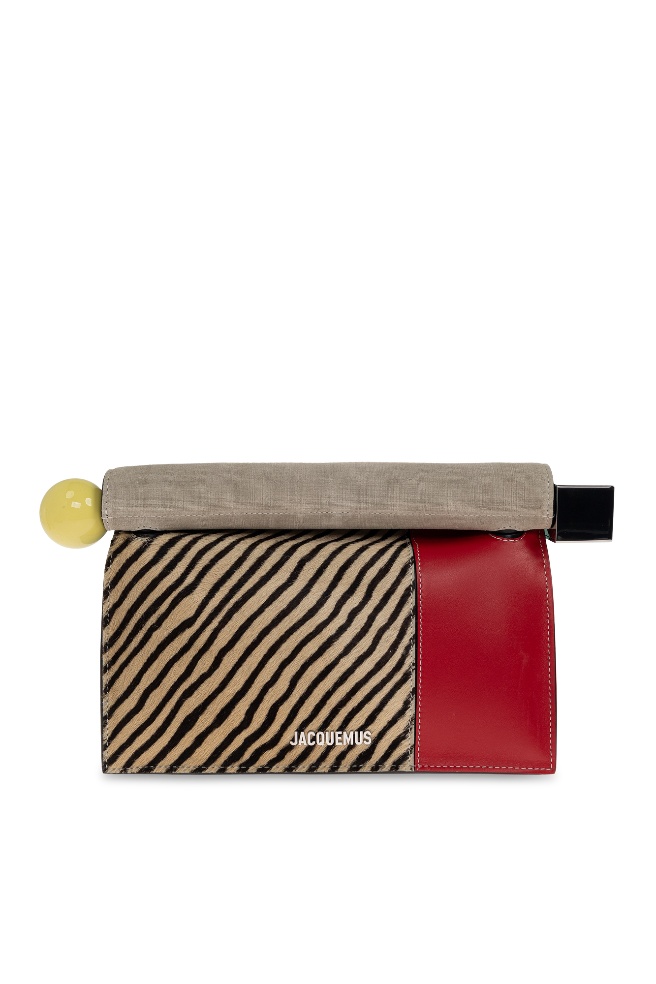 Jacquemus Skórzana Torba ‘Rodna Carre’, Kobiety, Multikolor