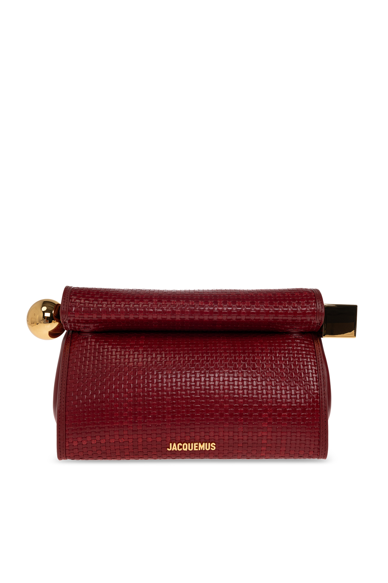 Jacquemus Skórzana Torba ‘Rodna Carre’, Kobiety, Czerwony