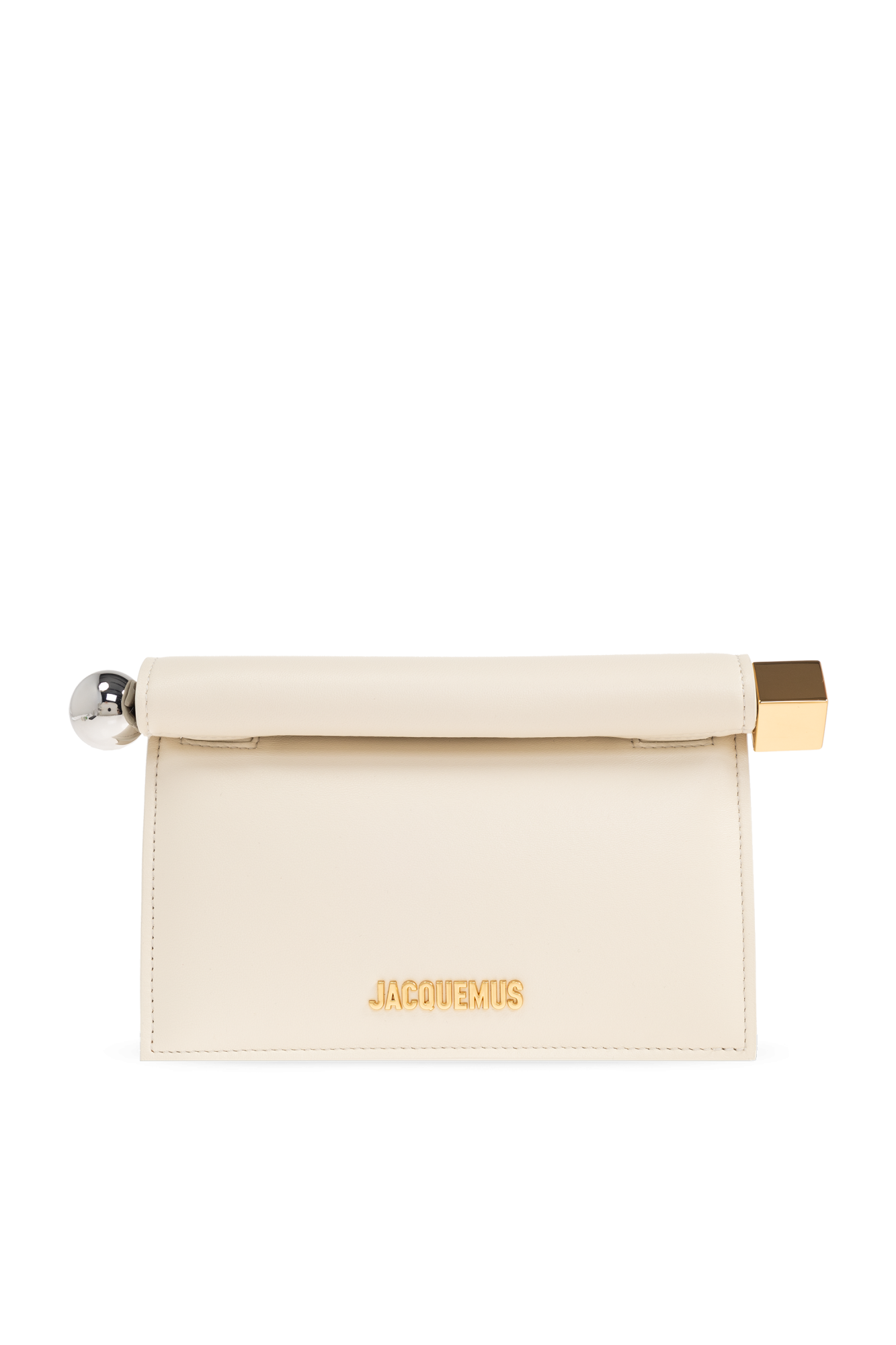 Jacquemus Torba Do Ręki `Rond Carré Small`, Kobiety, Kremowy