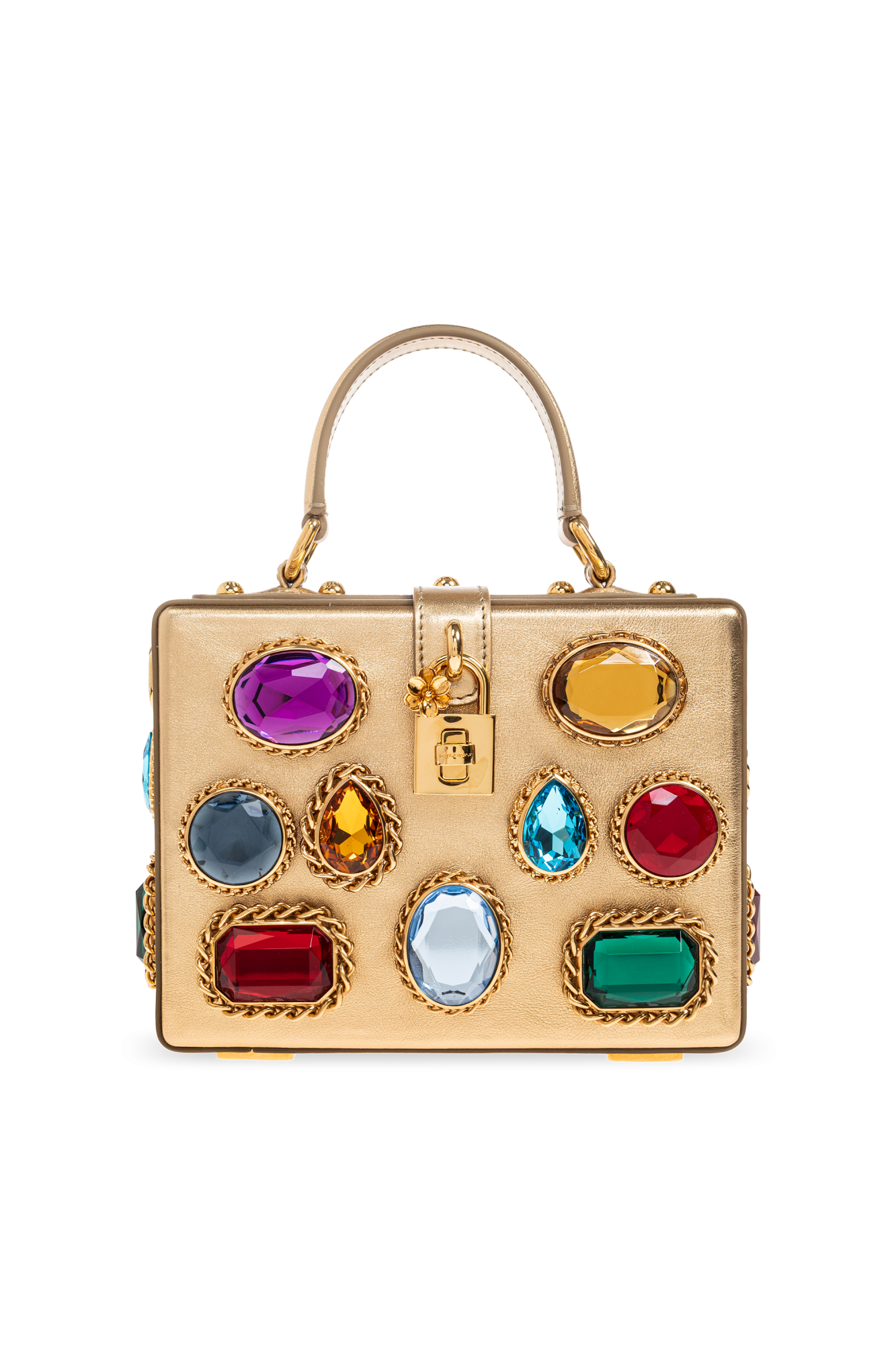 Dolce & Gabbana Torba Do Ręki ‘Dolce Box’, Kobiety, Złoty