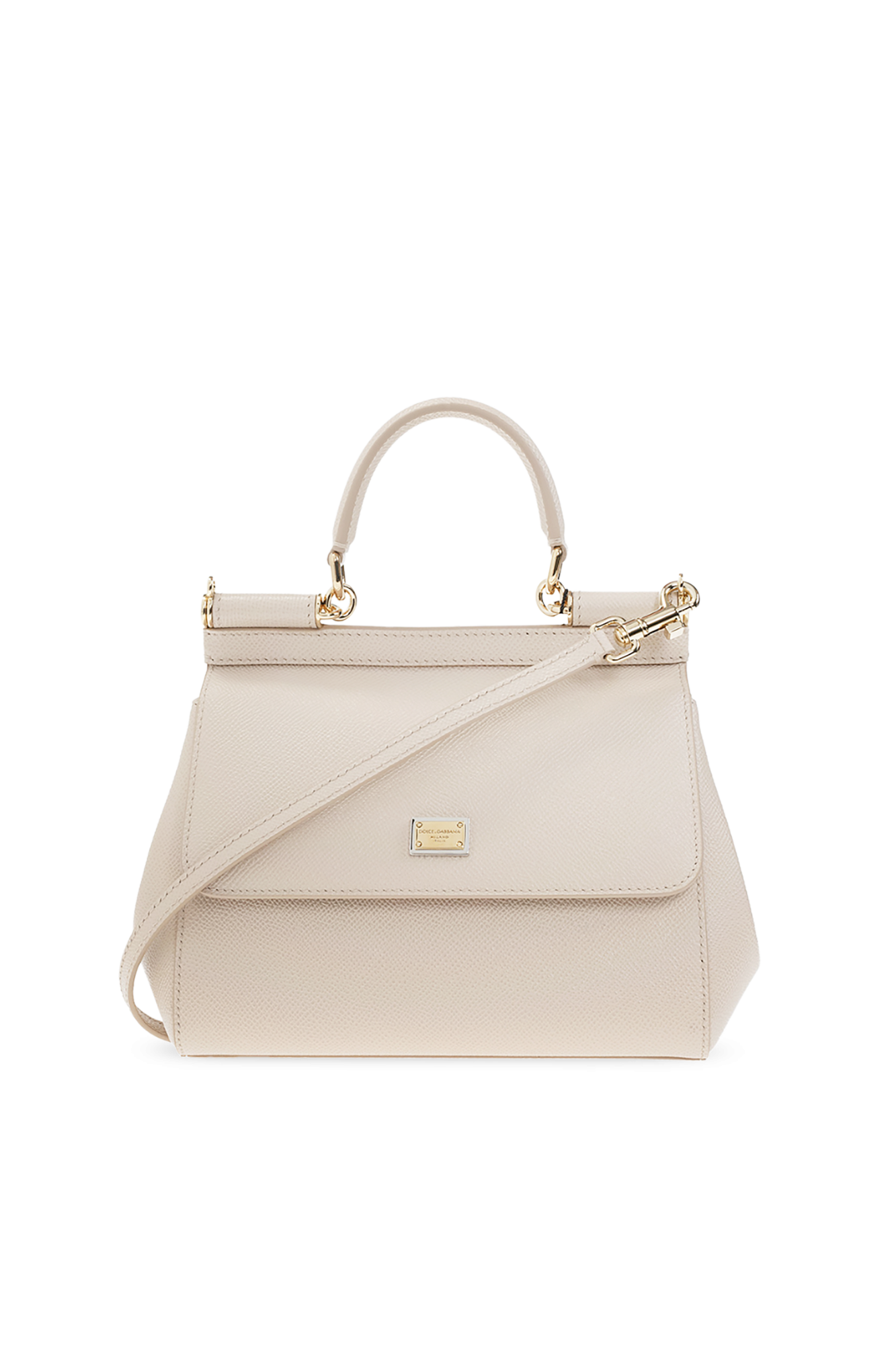 Dolce & Gabbana Torba Na Ramię ‘Sicily Small’, Kobiety, Kremowy