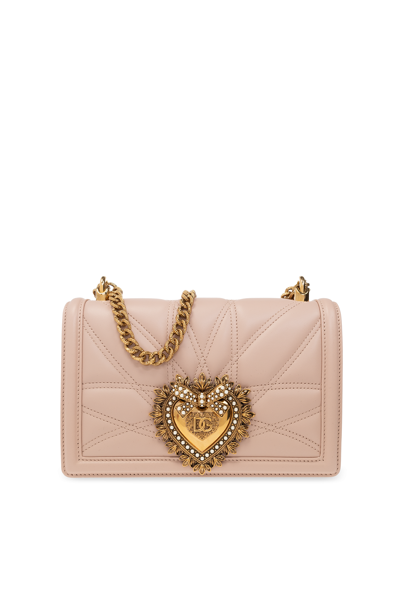 Dolce & Gabbana Torba Na Ramię ‘Devotion Medium’, Kobiety, Różowy