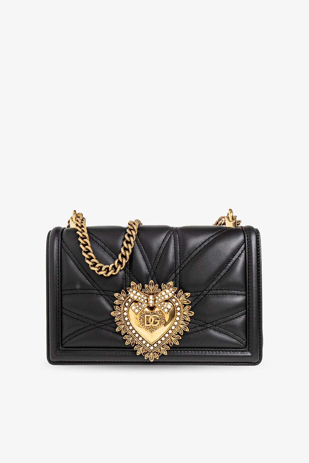 Dolce & Gabbana Torba Na Ramię ‘Devotion Medium’, Kobiety, Czarny