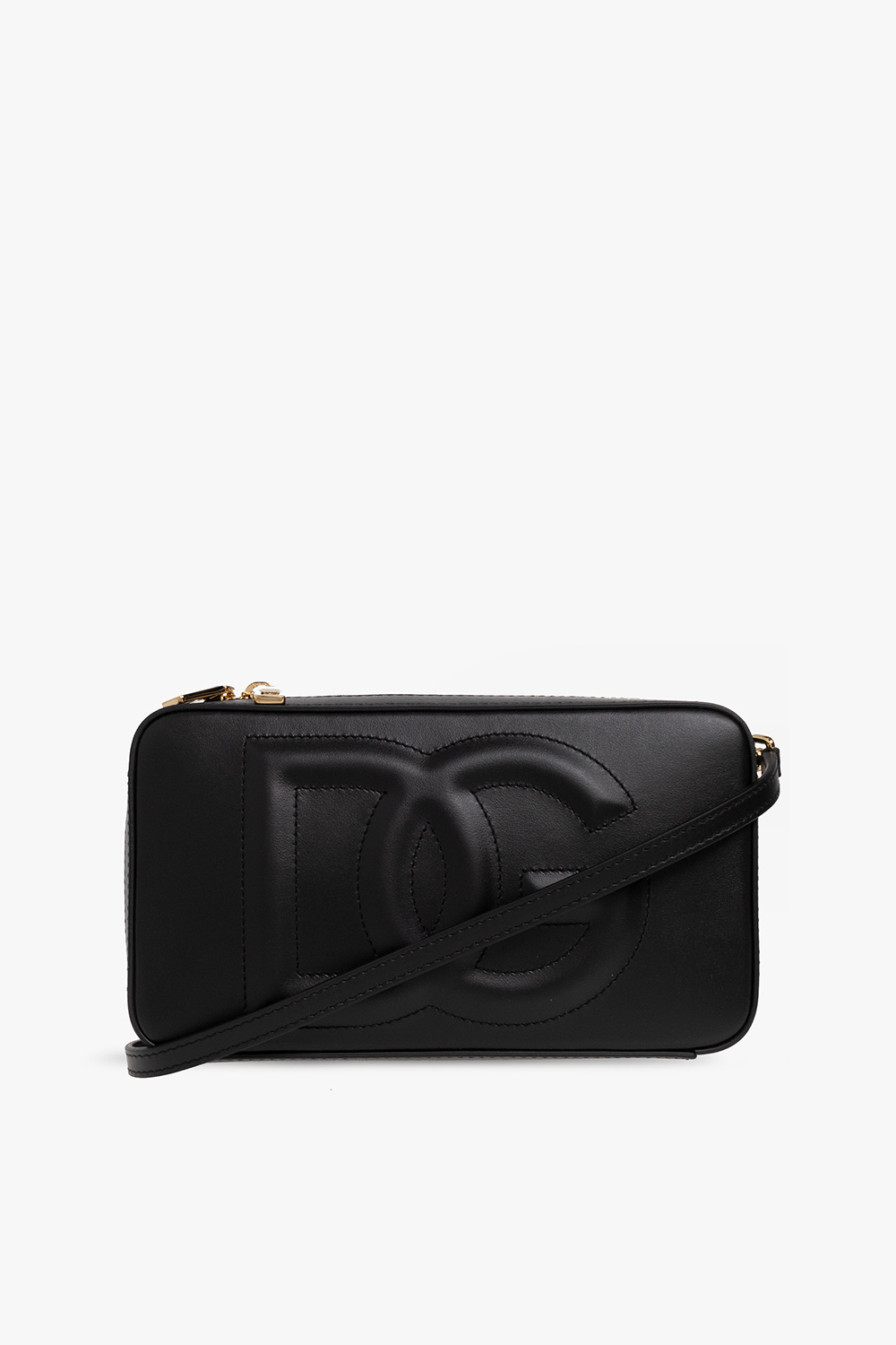 Dolce & Gabbana Torba Na Ramię Z Logo, Kobiety, Czarny