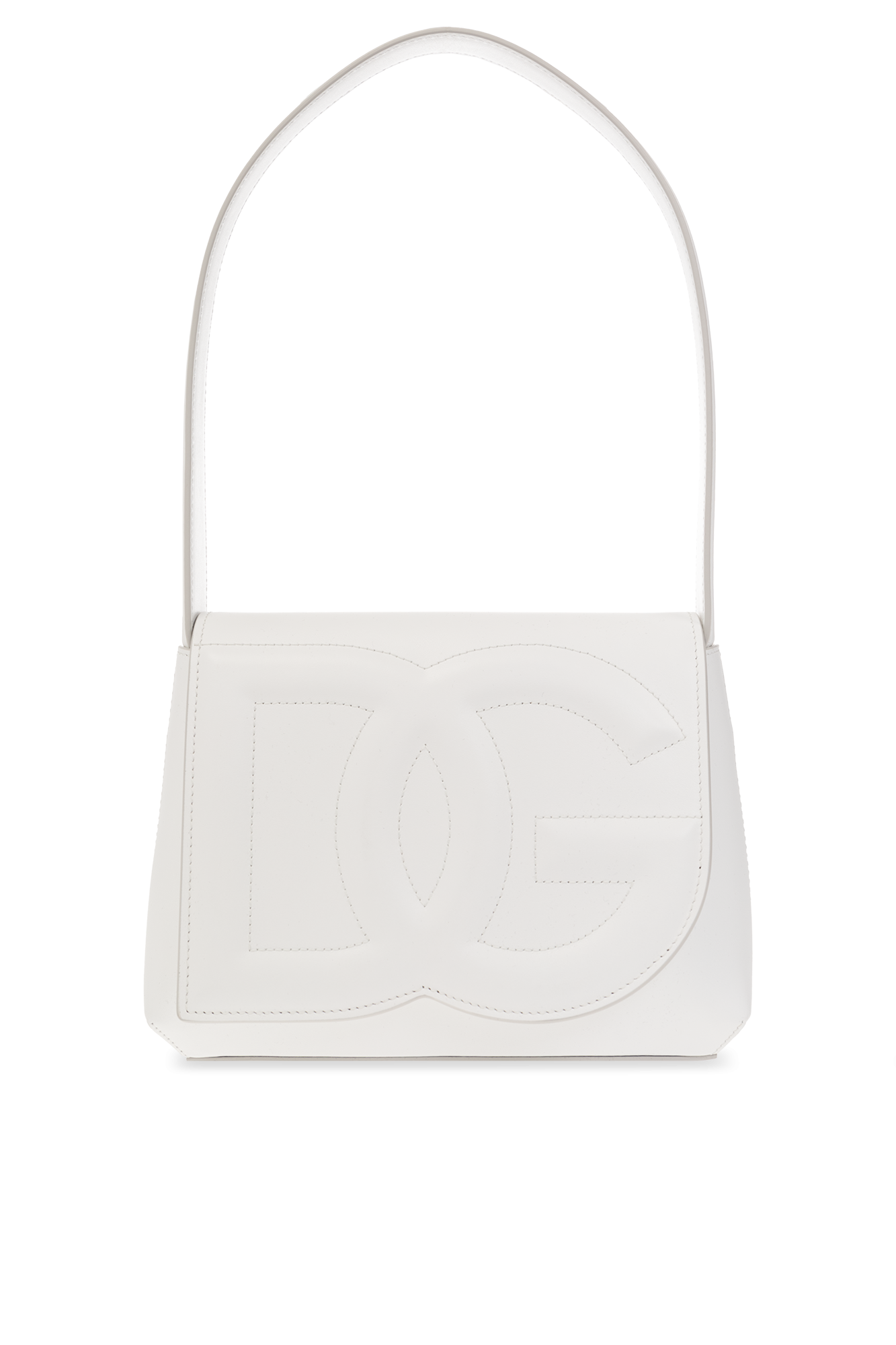 Dolce & Gabbana Torba Na Ramię Z Logo, Kobiety, Biały