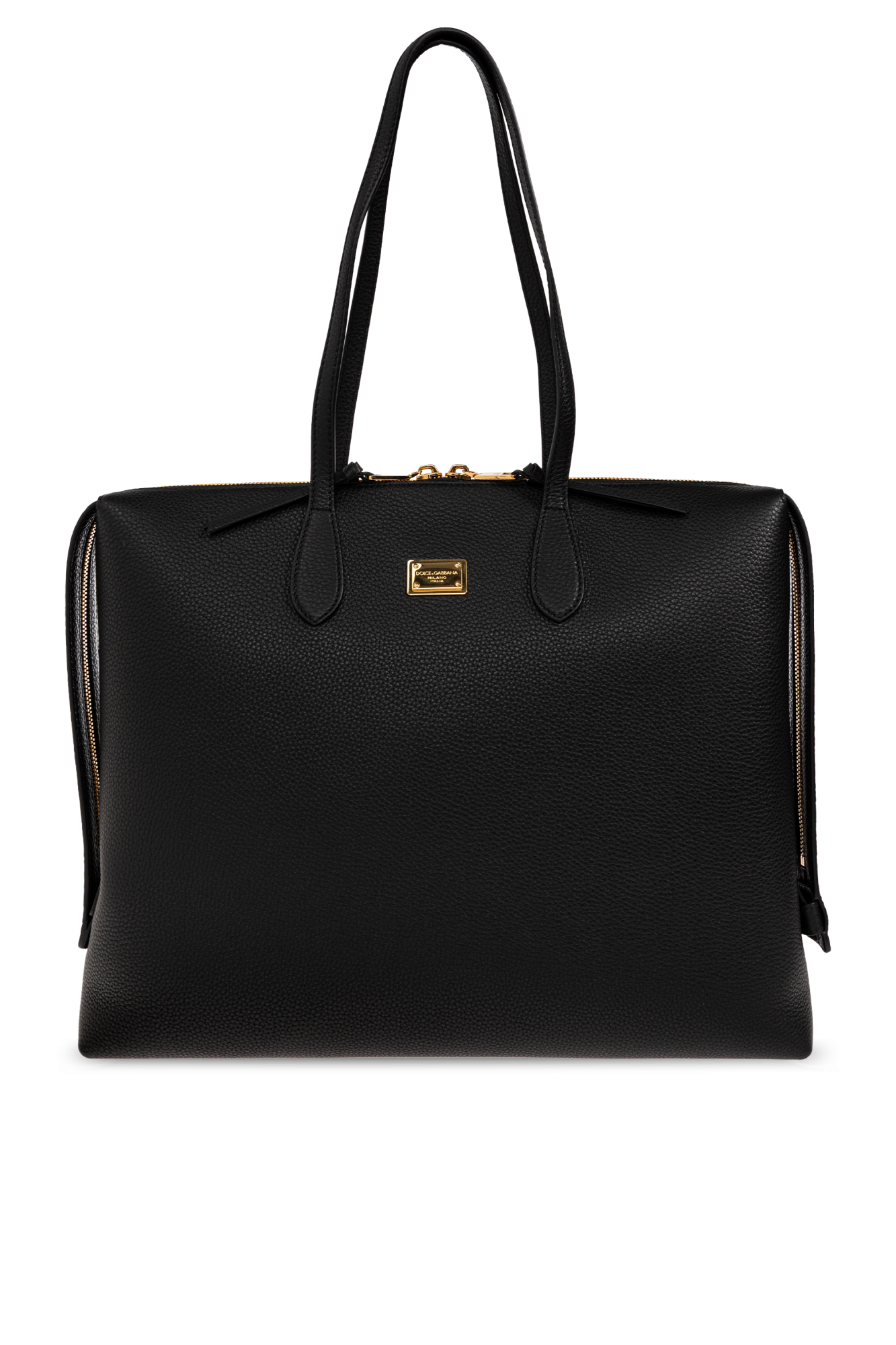 Dolce & Gabbana Skórzana Torba, Kobiety, Czarny