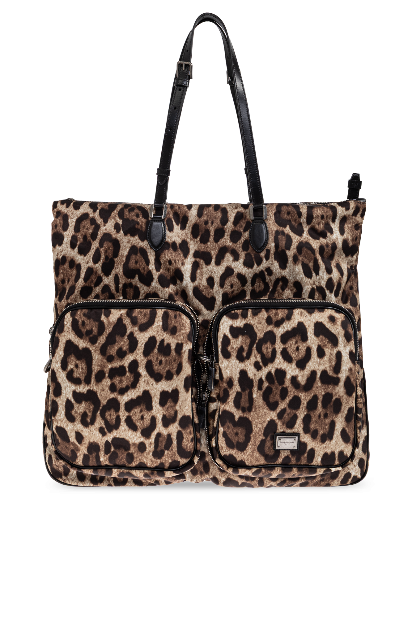 Dolce & Gabbana Torba Typu `shopper` Z Motywem Zwierzęcym, Mężczyźni, Brązowy