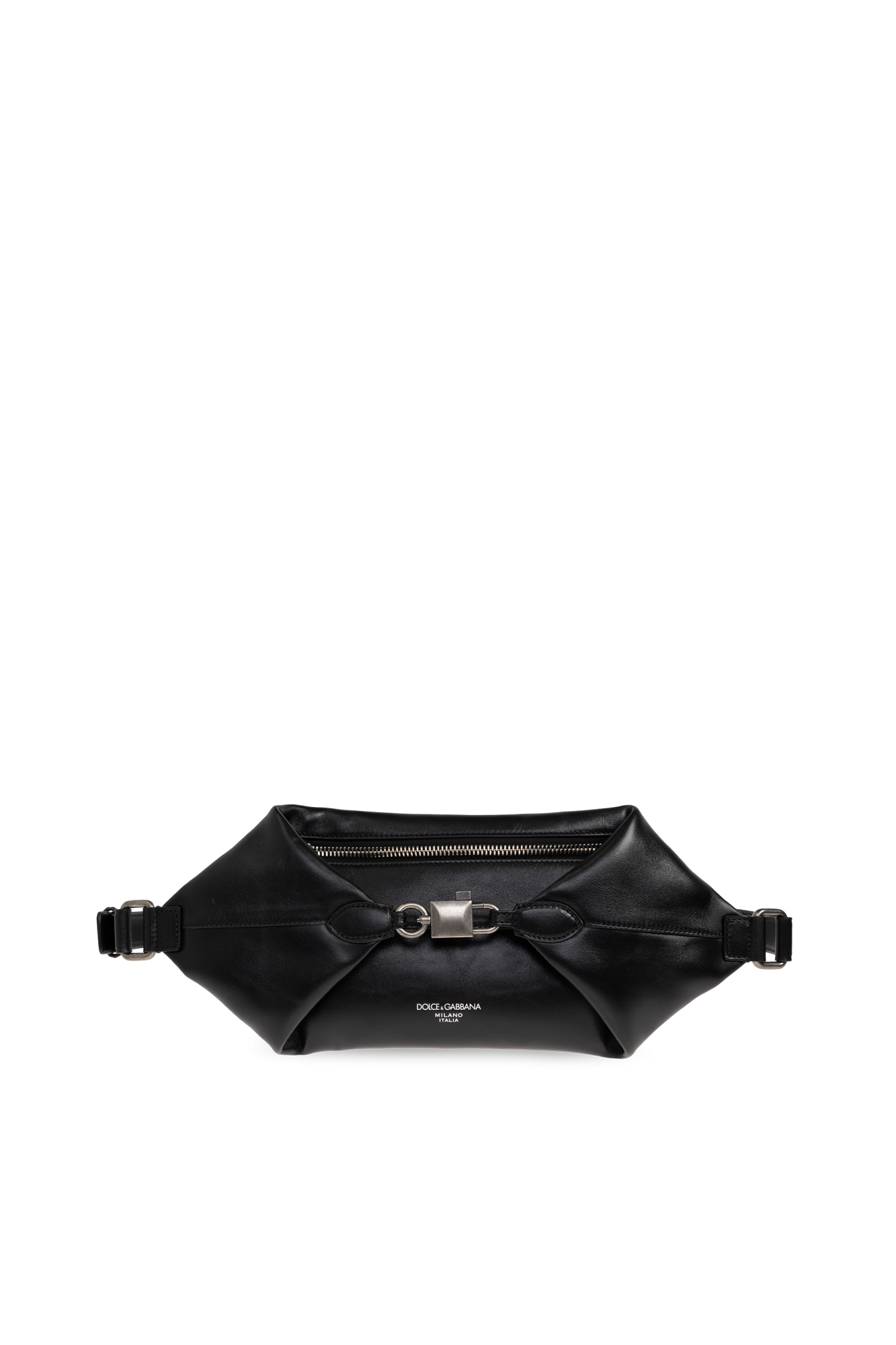 Dolce & Gabbana Torba Na Pas `Lock`, Mężczyźni, Czarny