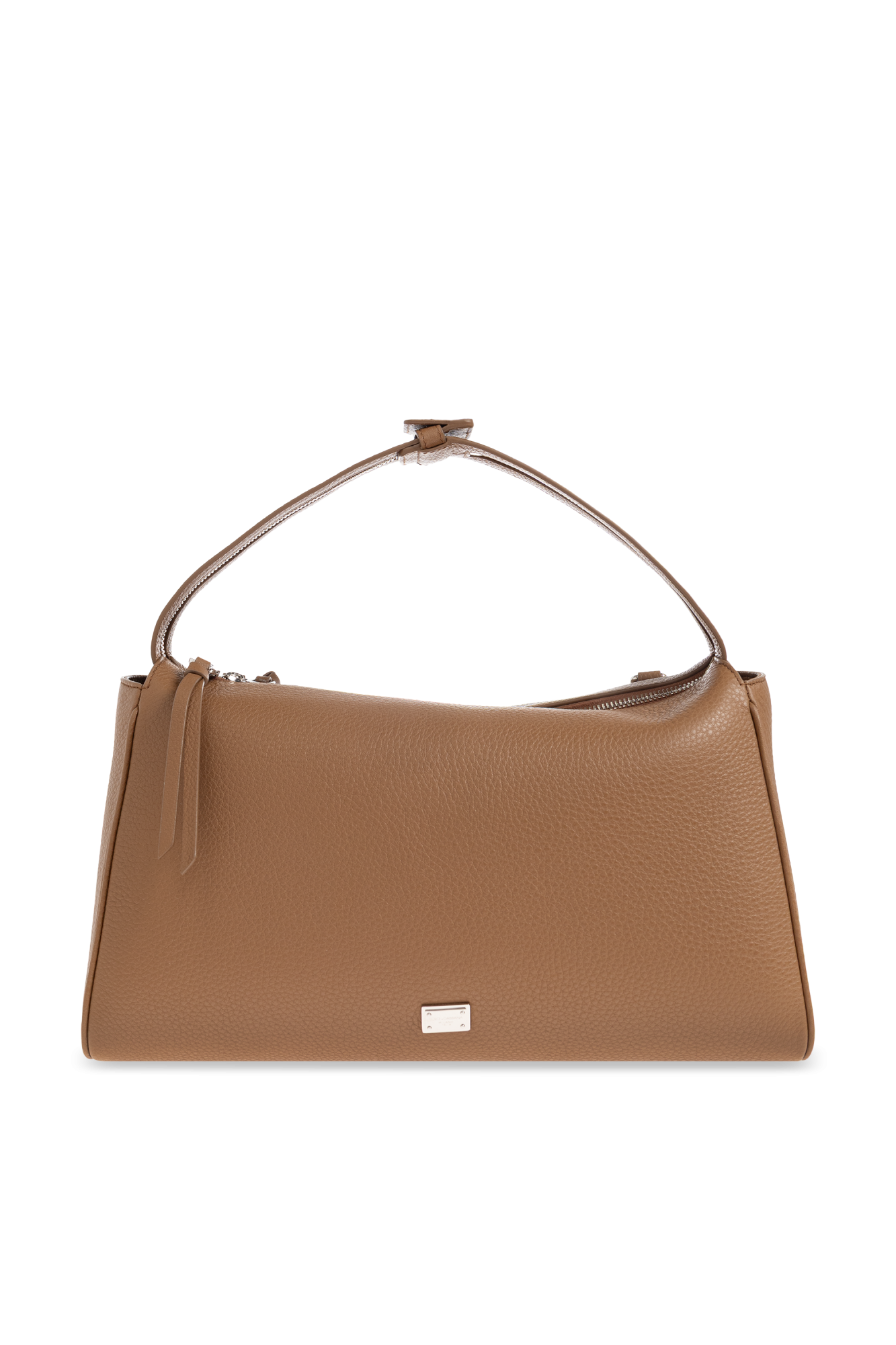 Dolce & Gabbana Skórzana Torba Do Ręki, Mężczyźni, Brązowy