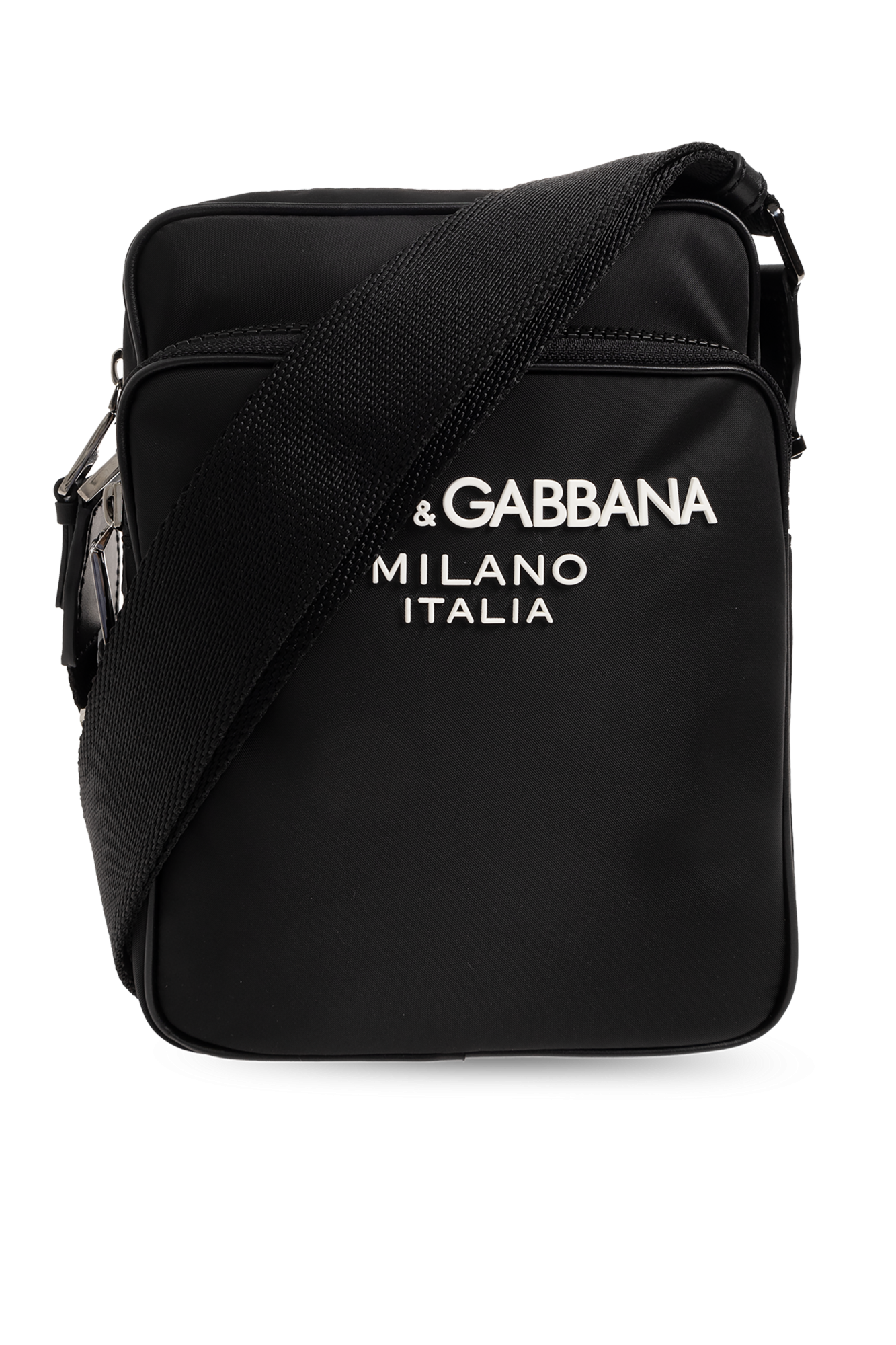 Dolce & Gabbana Torba Na Ramię Z Logo, Mężczyźni, Czarny