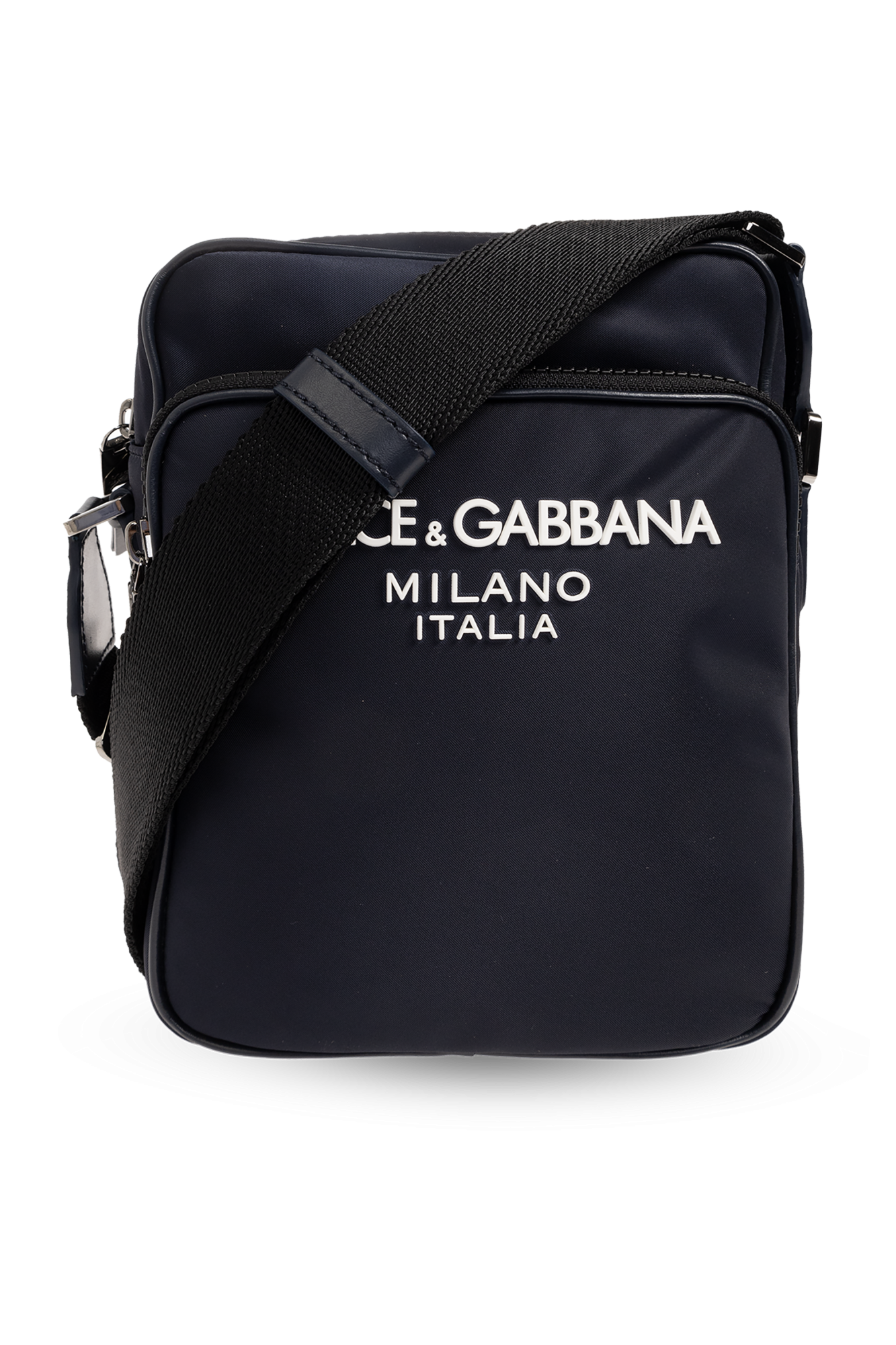 Dolce & Gabbana Torba Na Ramię Z Logo, Mężczyźni, Granatowy