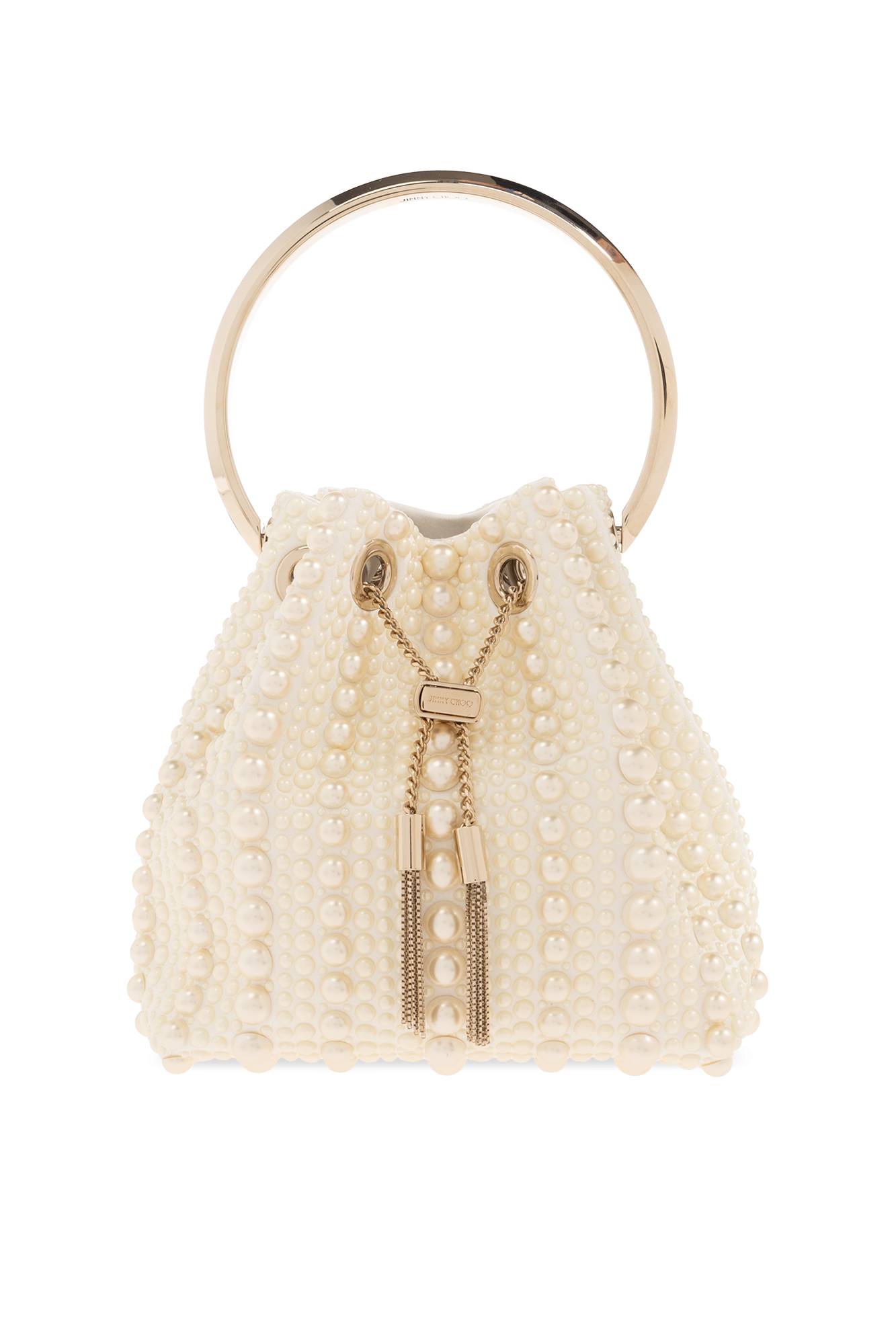 Jimmy Choo Torba Na Ramię ‘Bon Bon’ Typu ‘worek’, Kobiety, Kremowy