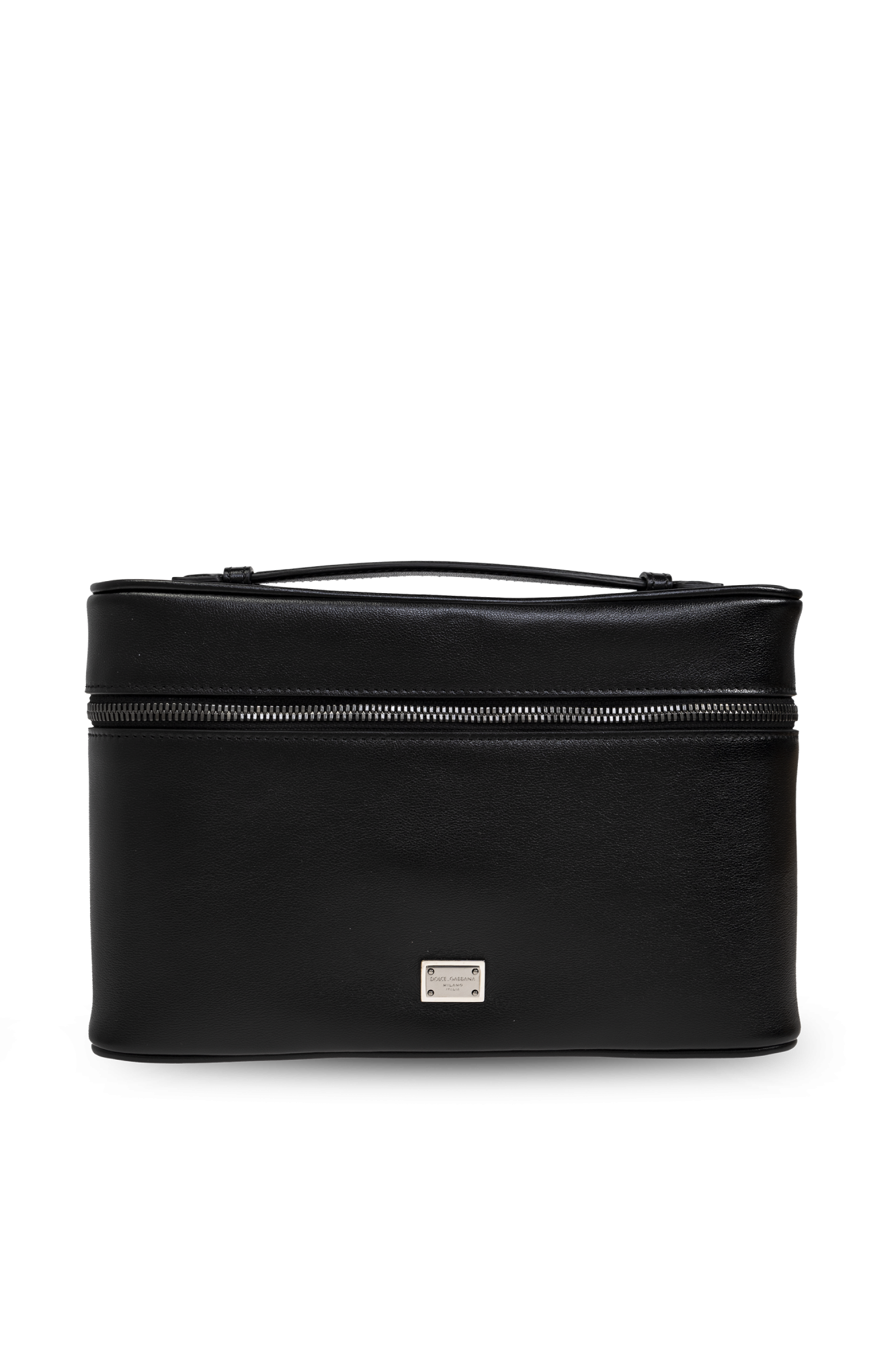 Dolce & Gabbana Skórzana Torba Do Ręki, Mężczyźni, Czarny