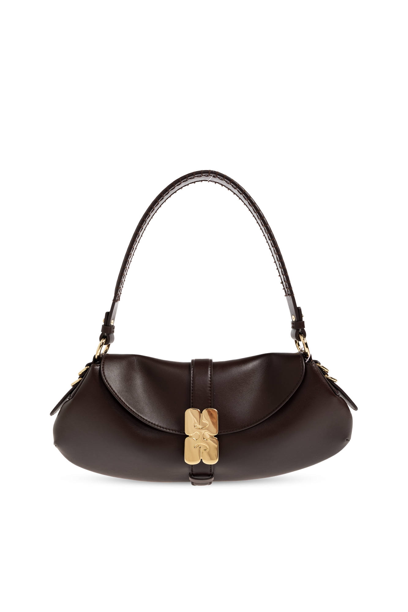 Ganni Torba Z Eco Skóry, Kobiety, Bordo