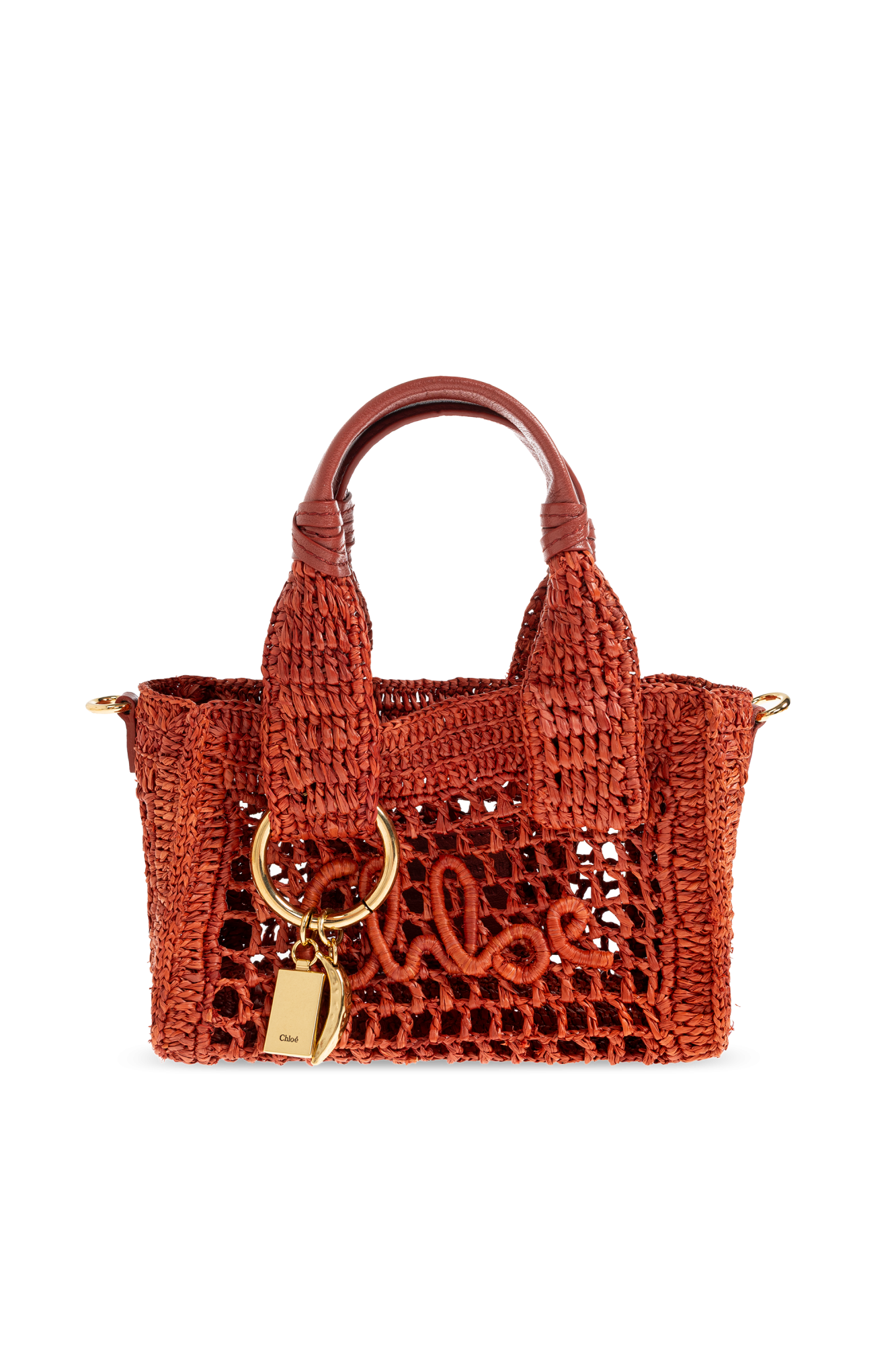 Chloé Torba `Summer Banana Mini`, Kobiety, Czerwony