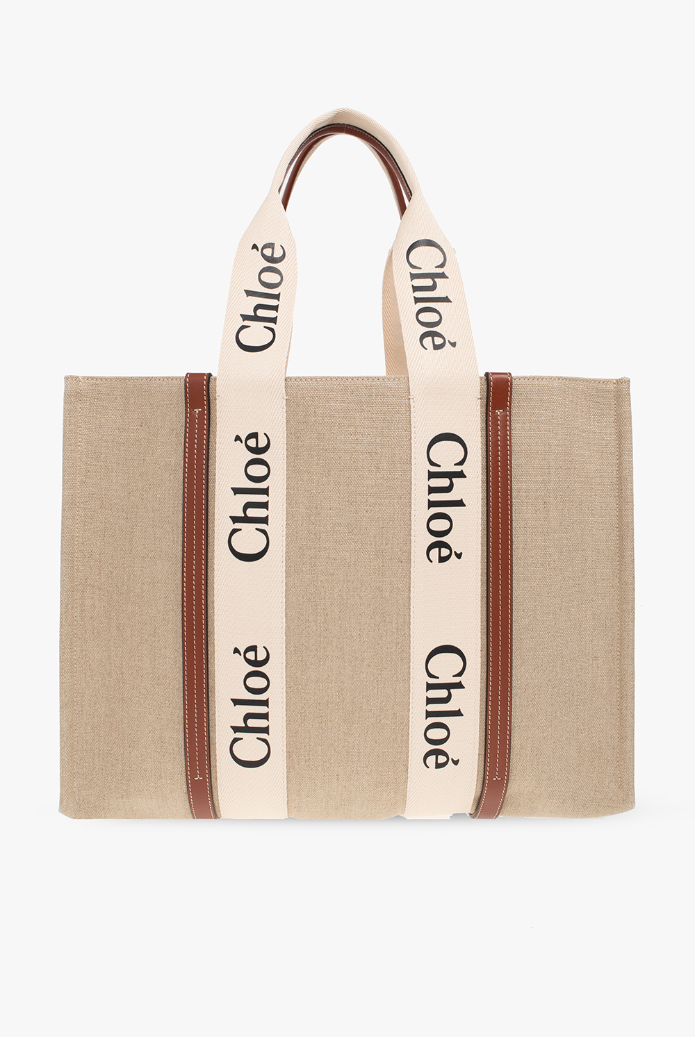 Chloé Torba ‘Woody Large’ Typu ‘shopper’, Kobiety, Beżowy