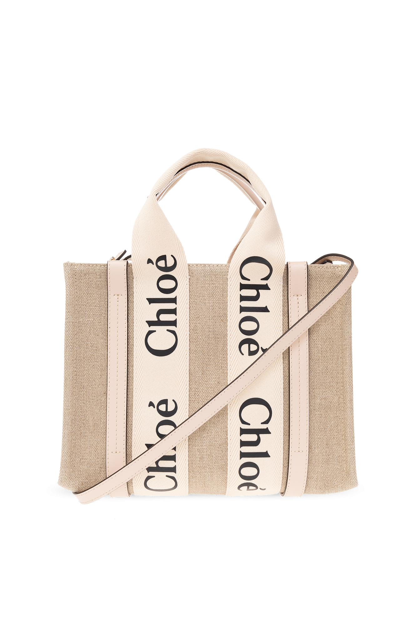 Chloé Torba Na Ramię ‘Woody Small’, Kobiety, Beżowy
