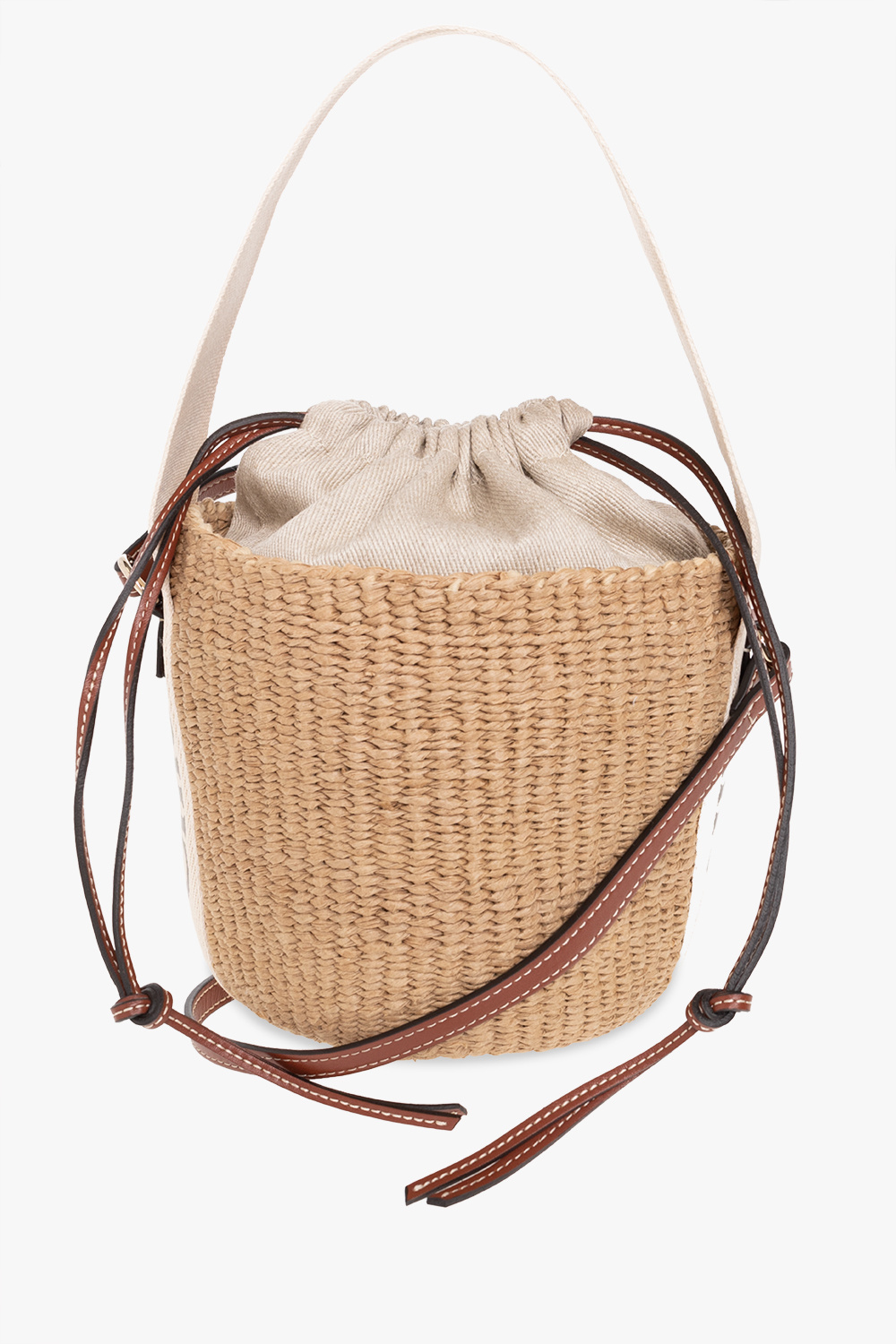 Chloé Torba Na Ramię ‘Woody Small’ Typu ‘bucket’, Kobiety, Beżowy