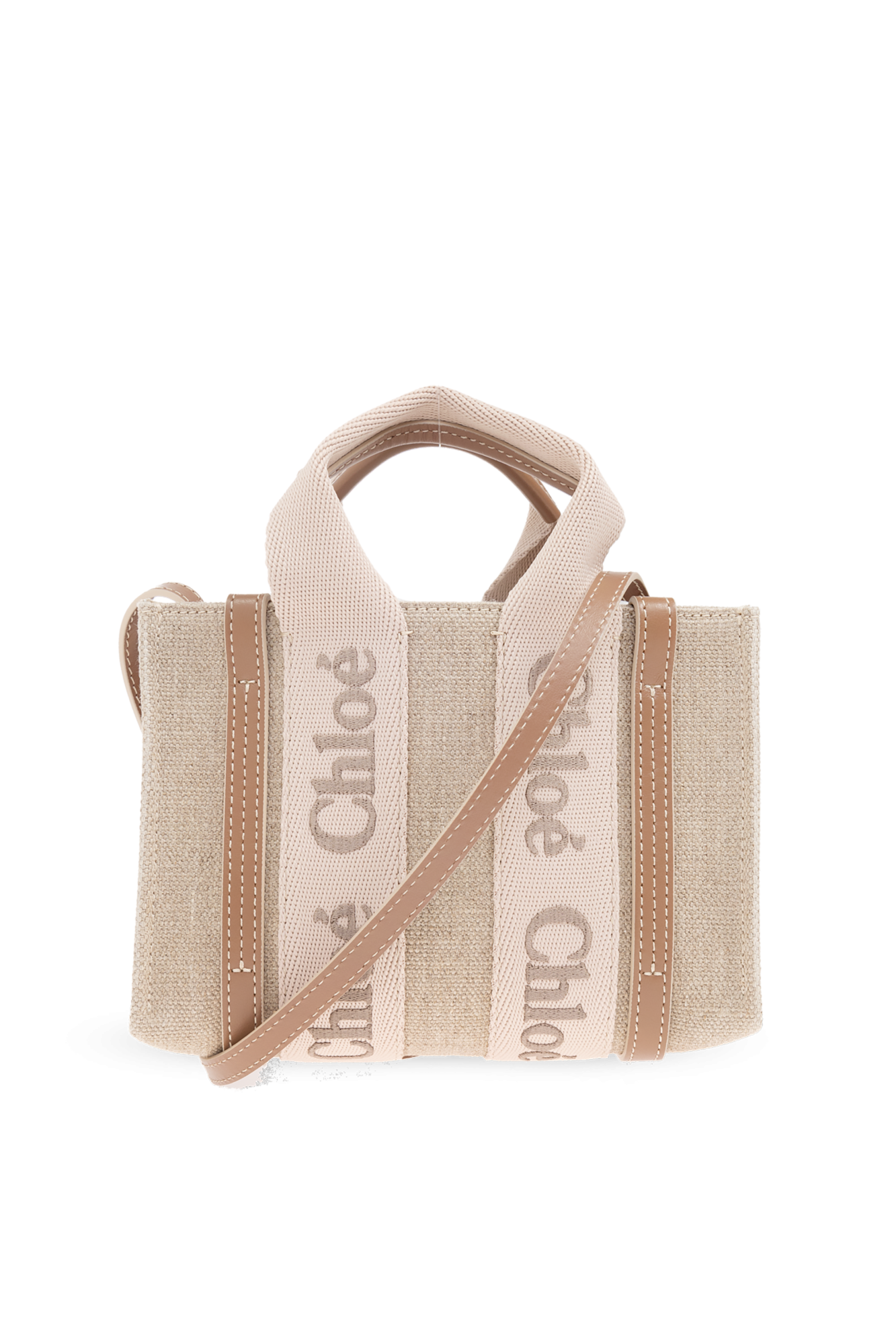 Chloé Torba Na Ramię `Woody Mini`, Kobiety, Beżowy