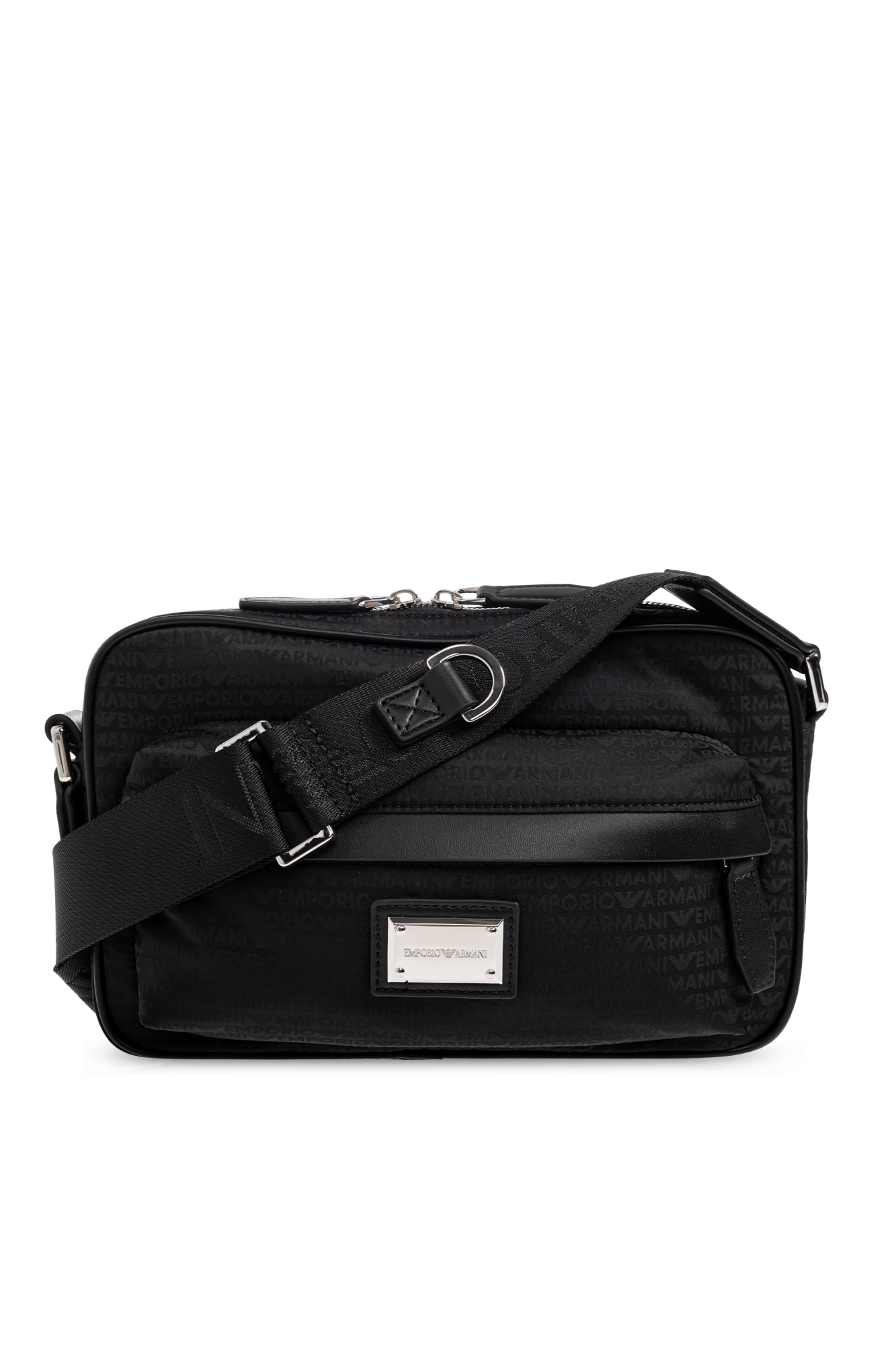 Emporio Armani Torba Z Monogramem, Mężczyźni, Czarny